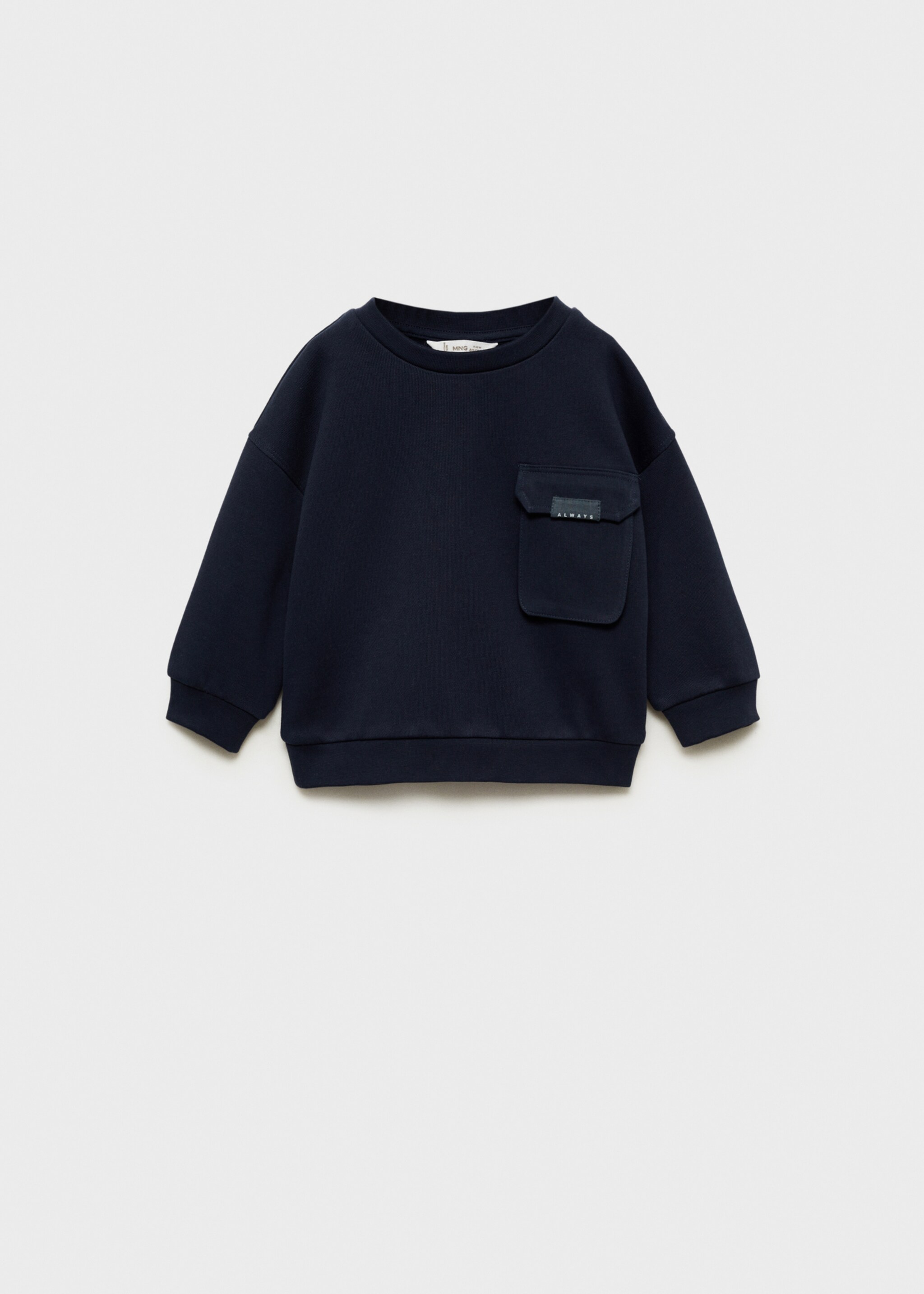 Pocket cotton sweatshirt - Article without model