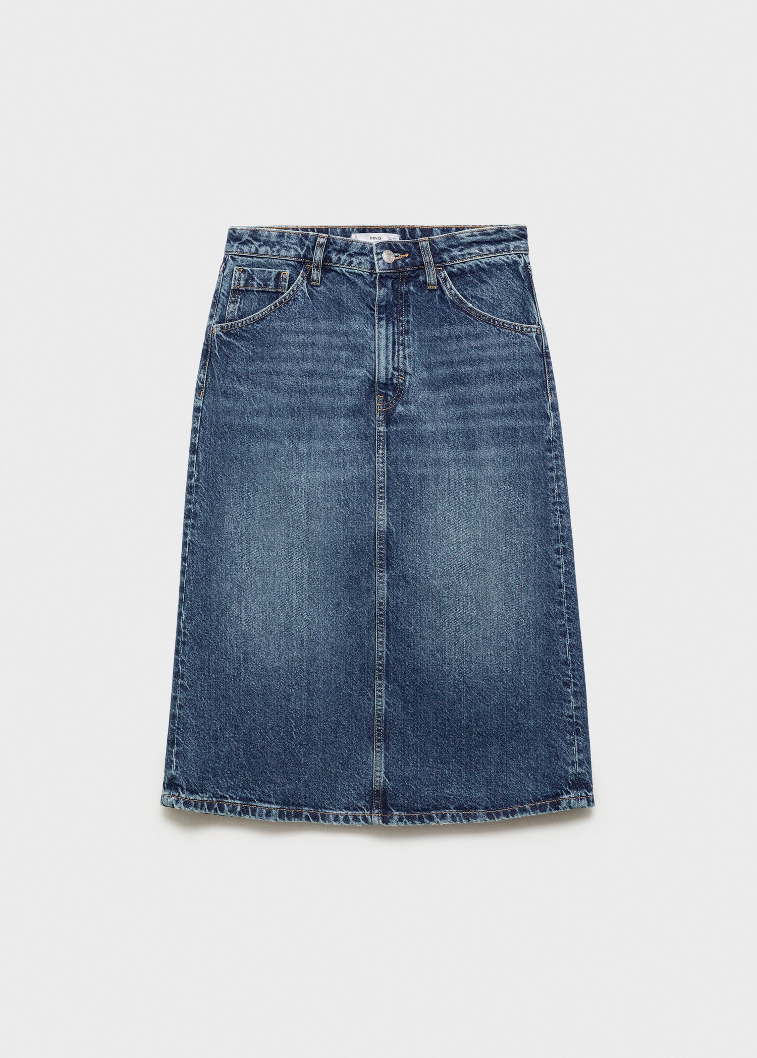 Gonna midi denim - Articolo senza modello