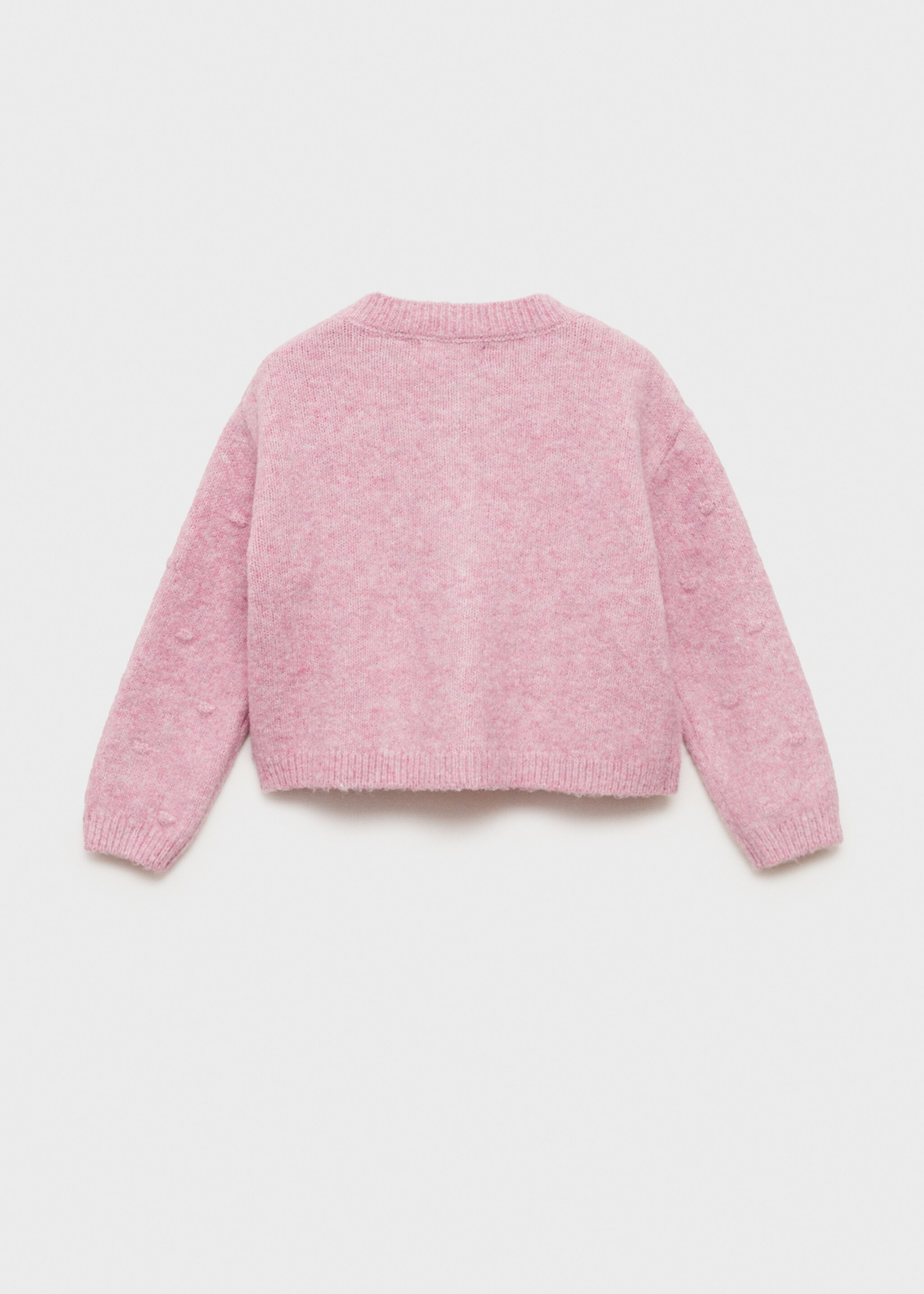 Knitted button cardigan - Reverse of the article