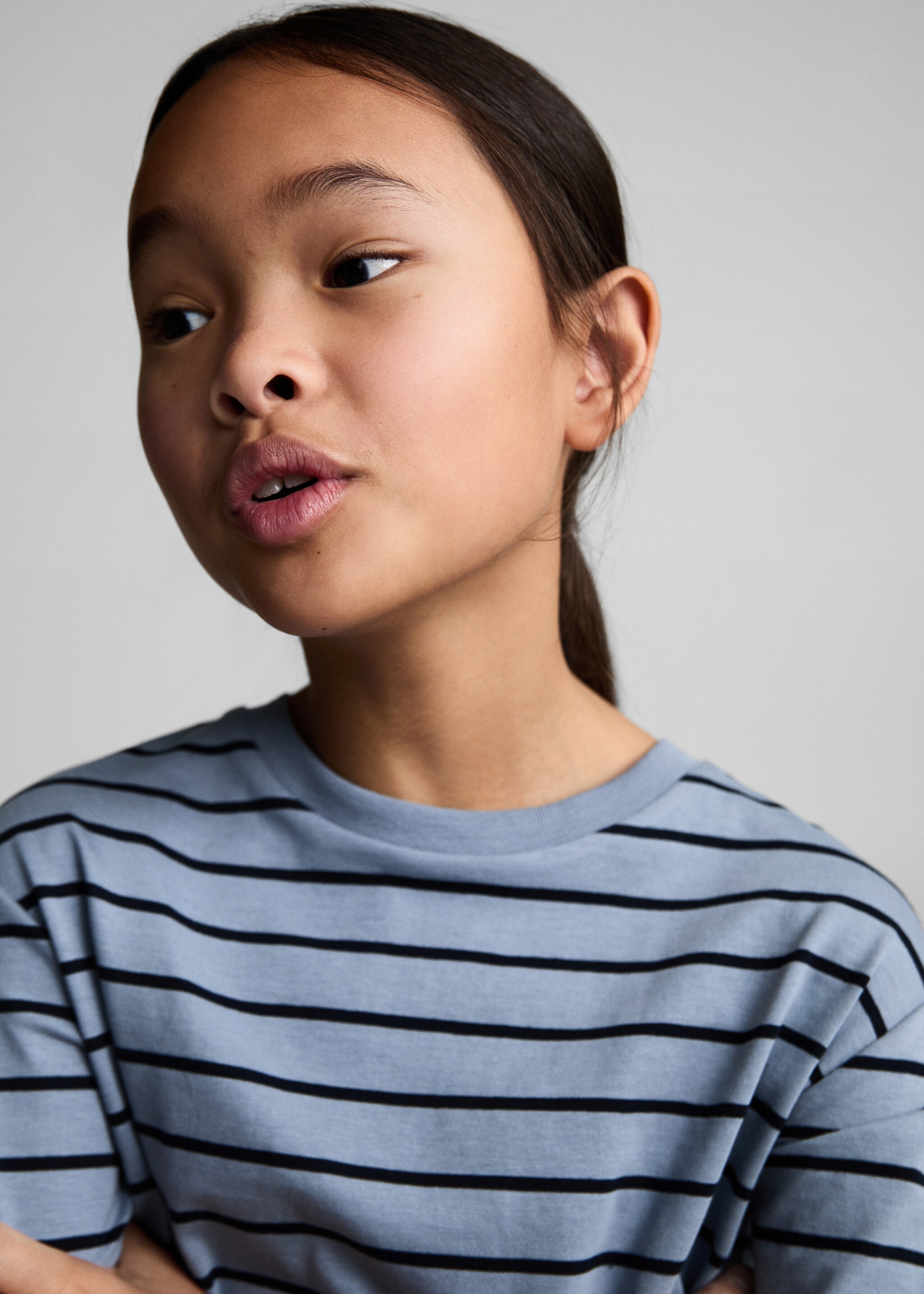 Gestreiftes Baumwoll-Shirt - Detail des Artikels 1