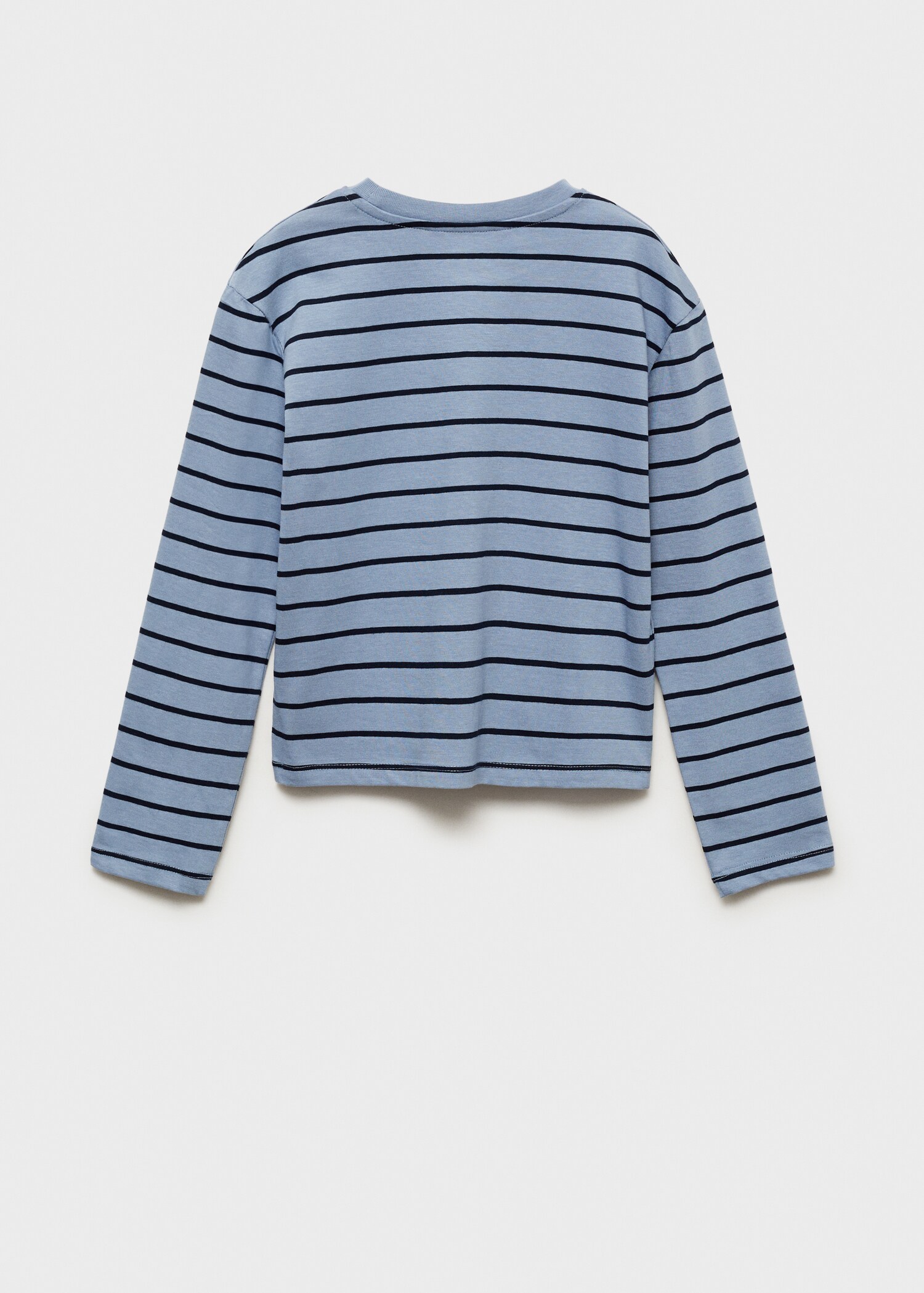 Striped cotton T-shirt - Reverse of the article