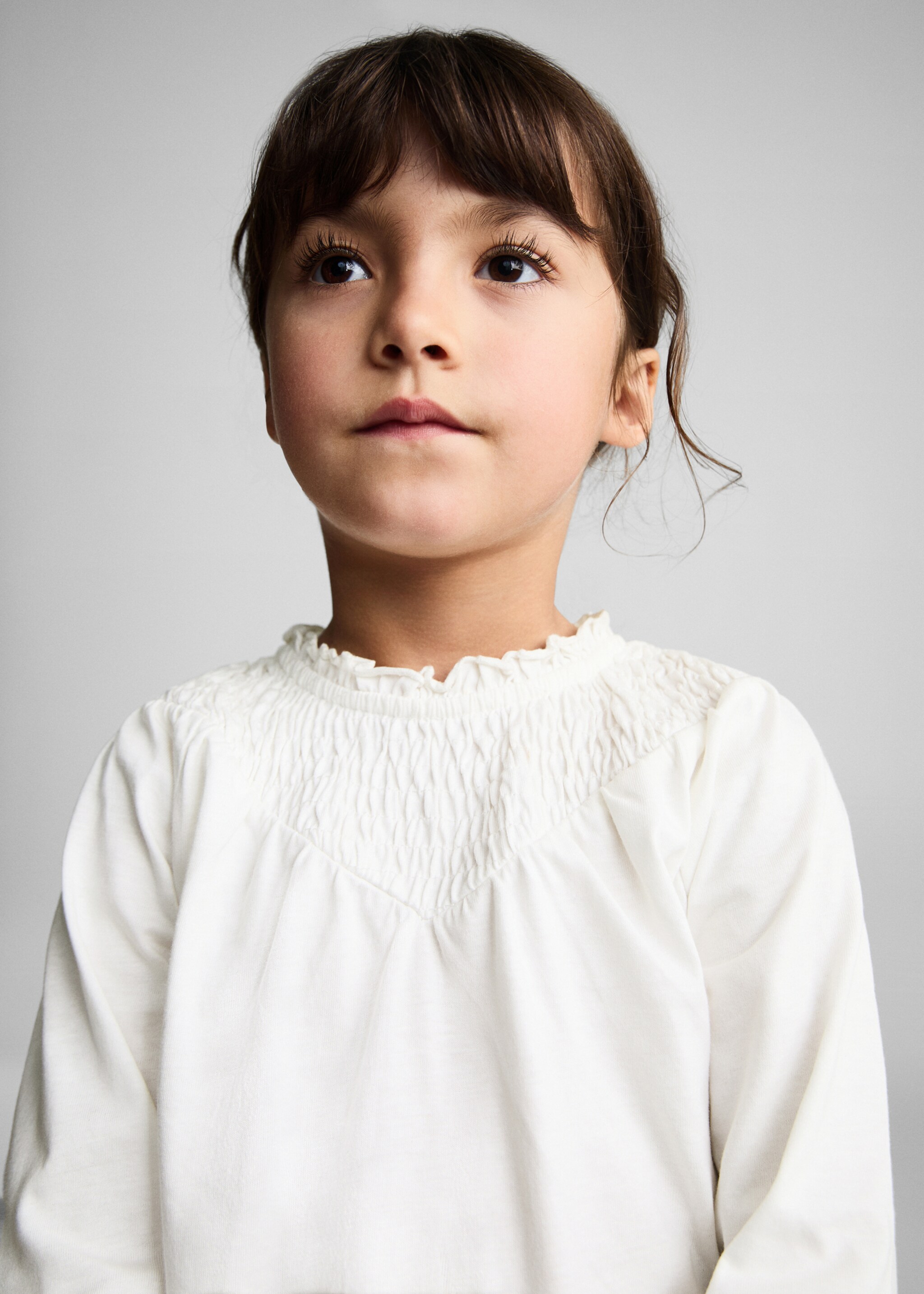 T-Shirt mit gerafftem Ausschnitt - Detail des Artikels 1