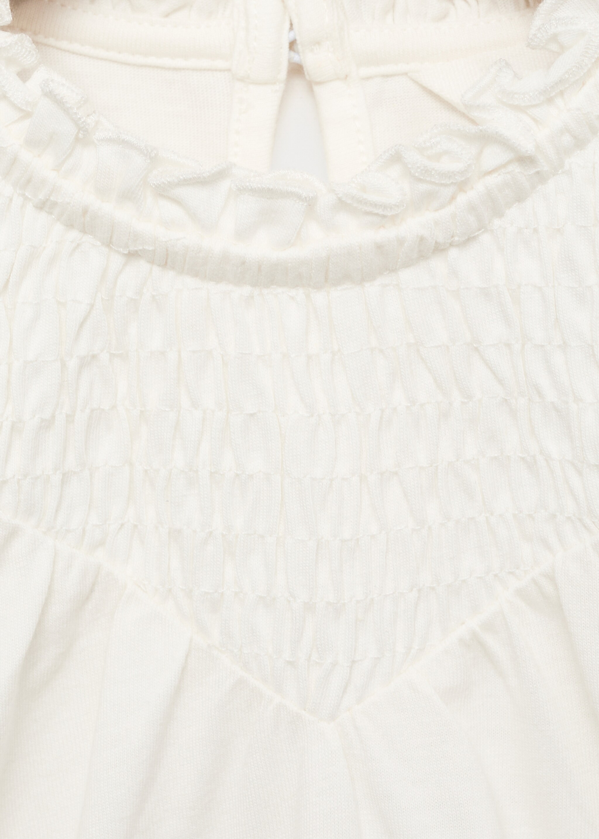 T-Shirt mit gerafftem Ausschnitt - Detail des Artikels 8