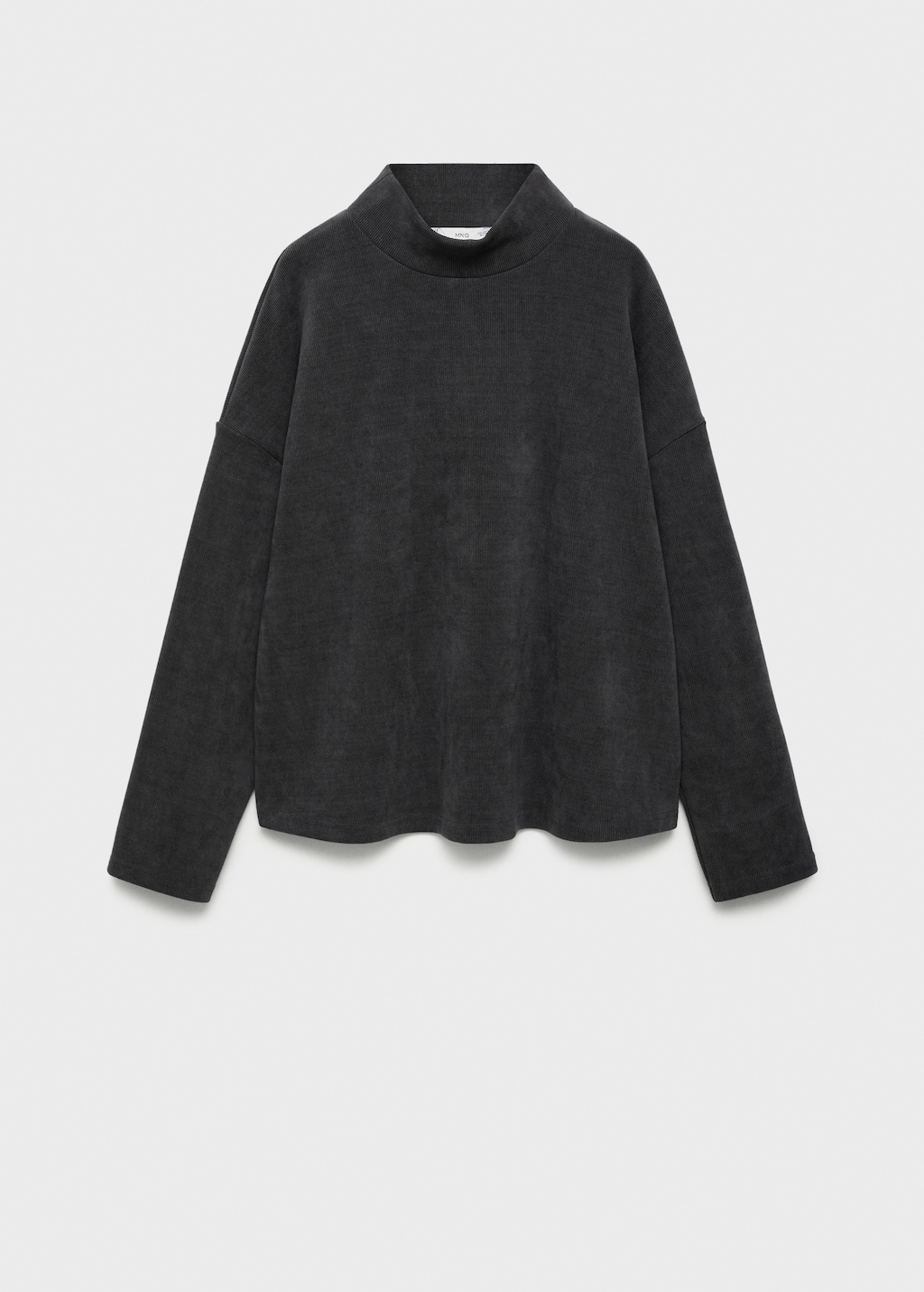 Corduroy sweatshirt with perkins neck - Women | MANGO USA Corduroy sweatshirt with perkins neck - Women | MANGO USA
