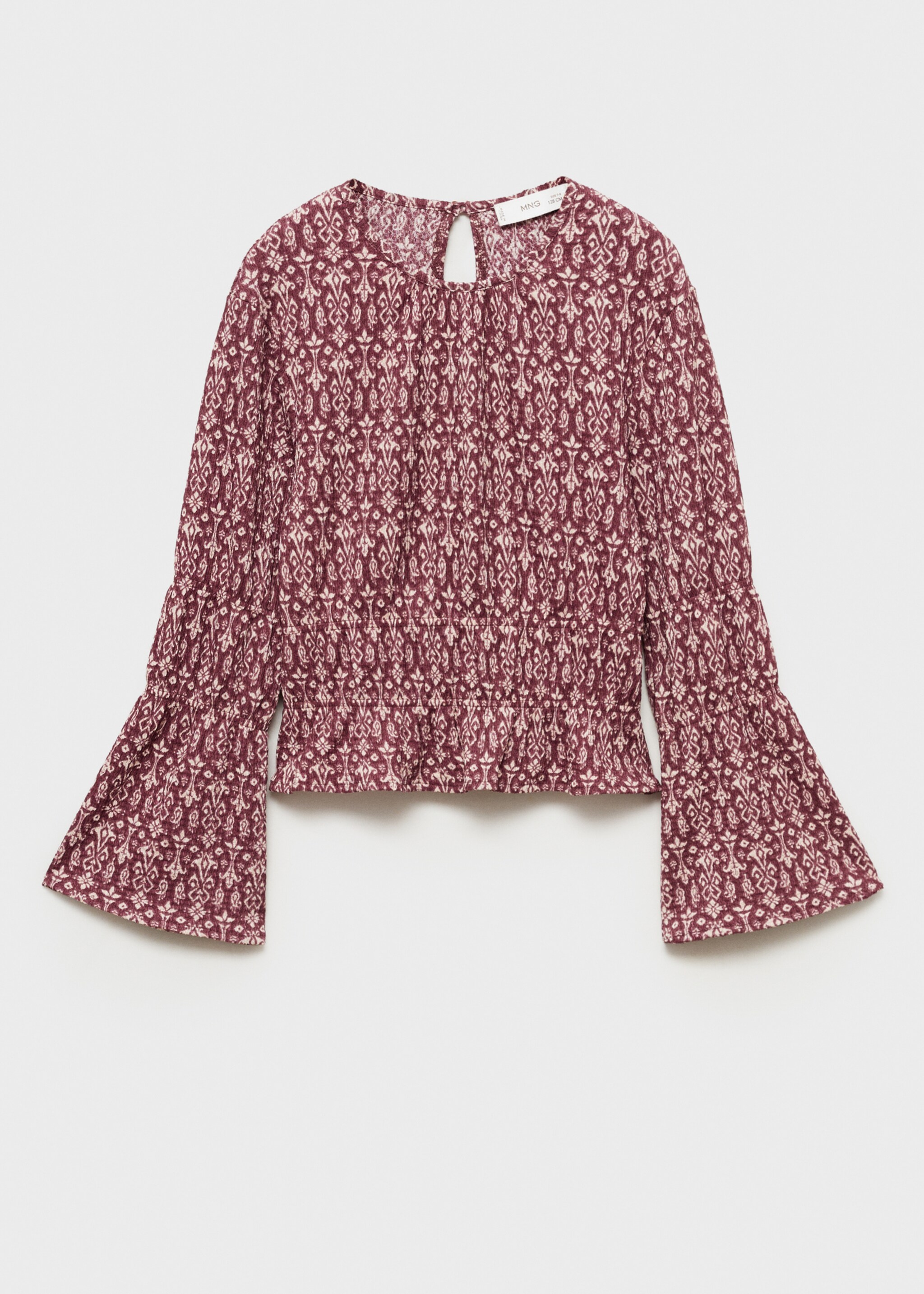 Blouse imprimée froncée - Article sans modèle