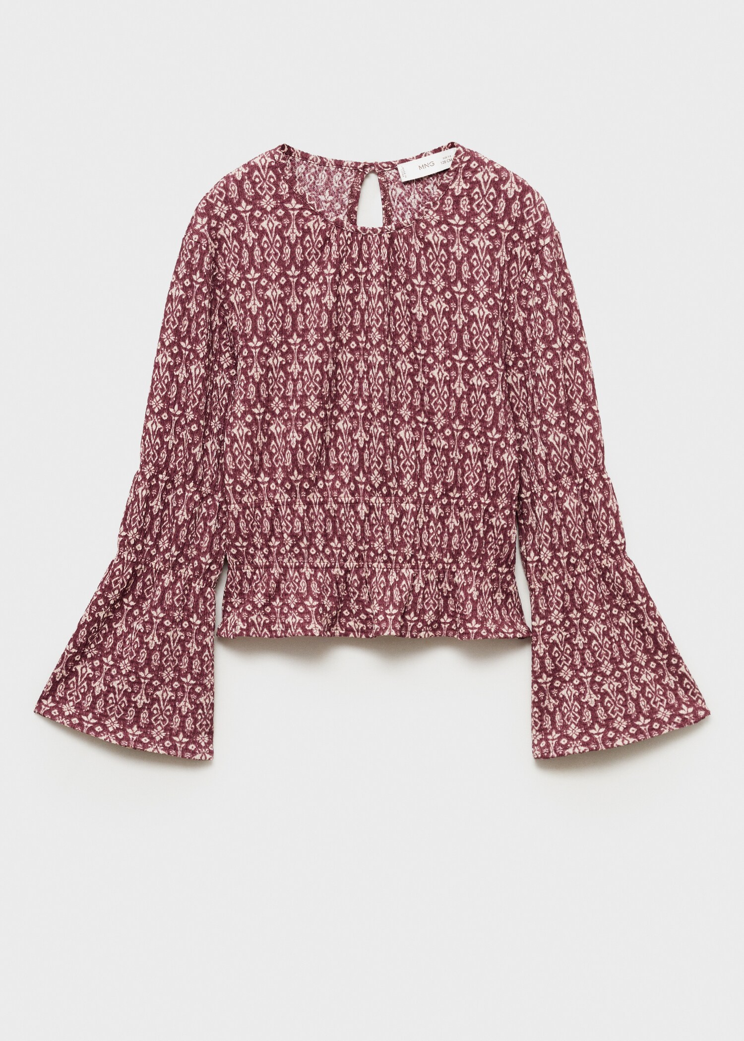 Ruched printed blouse - Article without model