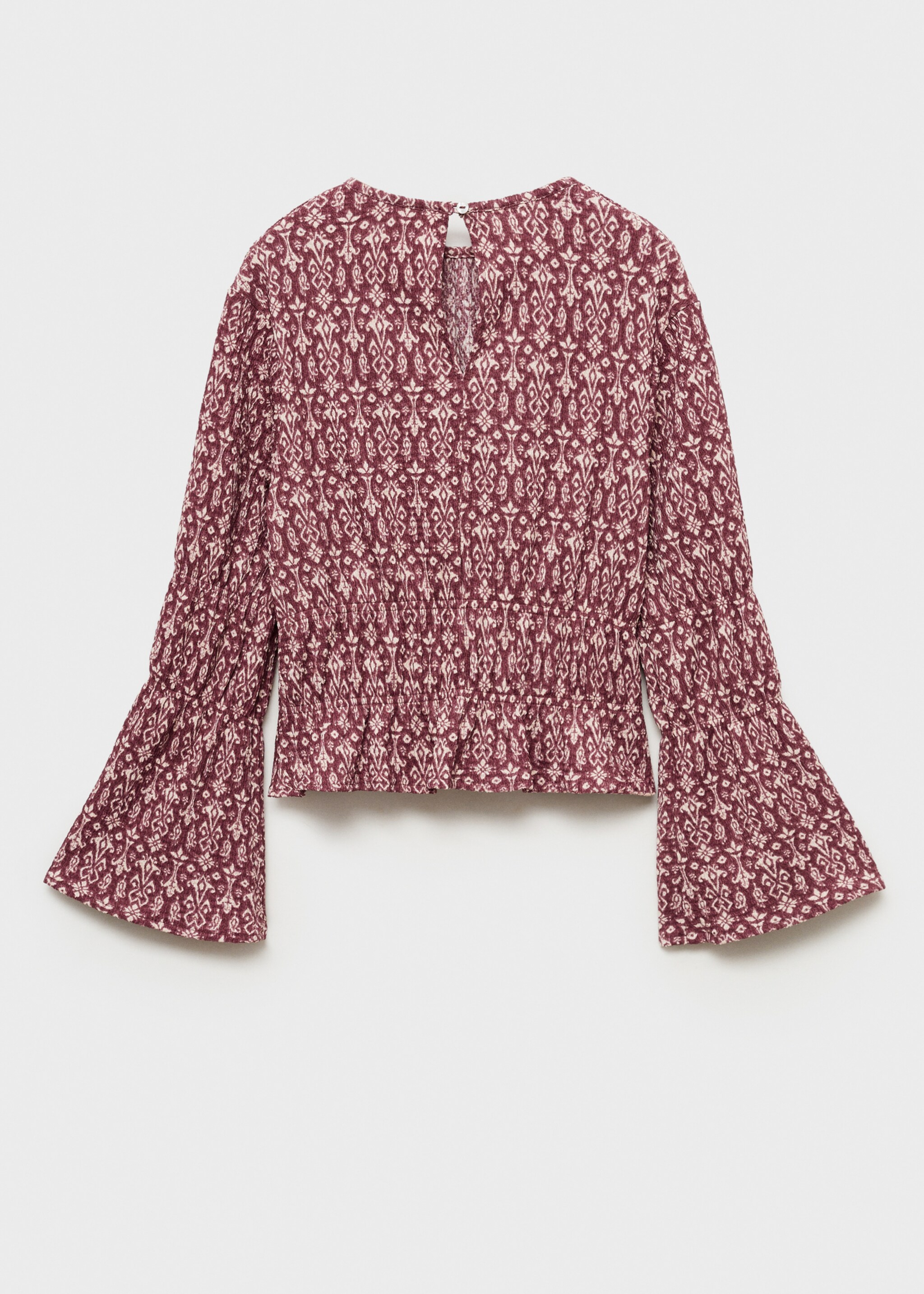 Ruched printed blouse - Reverse of the article