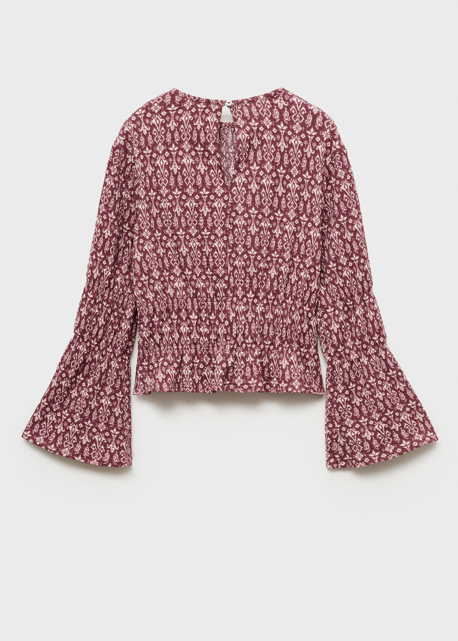 Ruched printed blouse - Reverse of the article