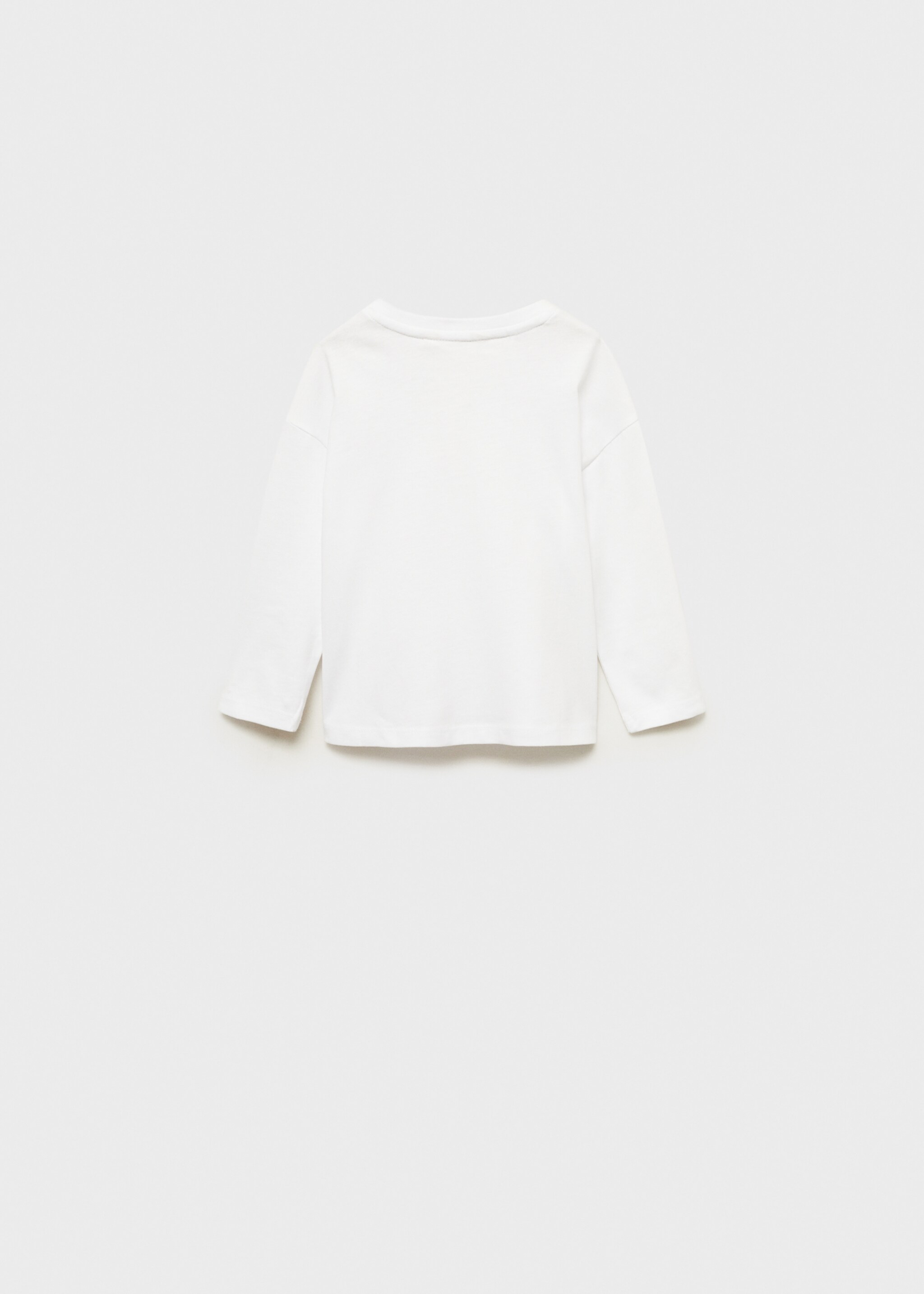 Long sleeve cotton t-shirt - Reverse of the article