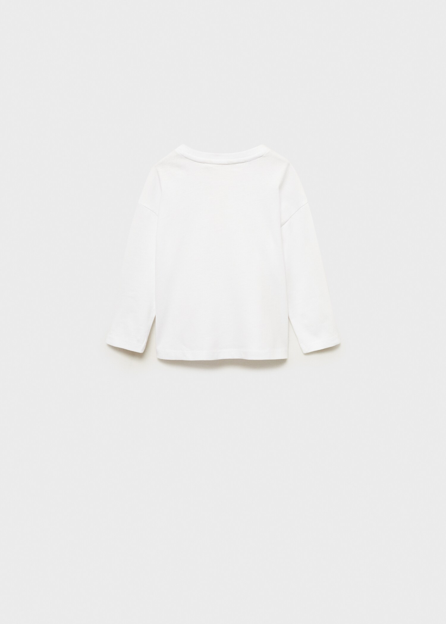 Long sleeve cotton t-shirt - Reverse of the article