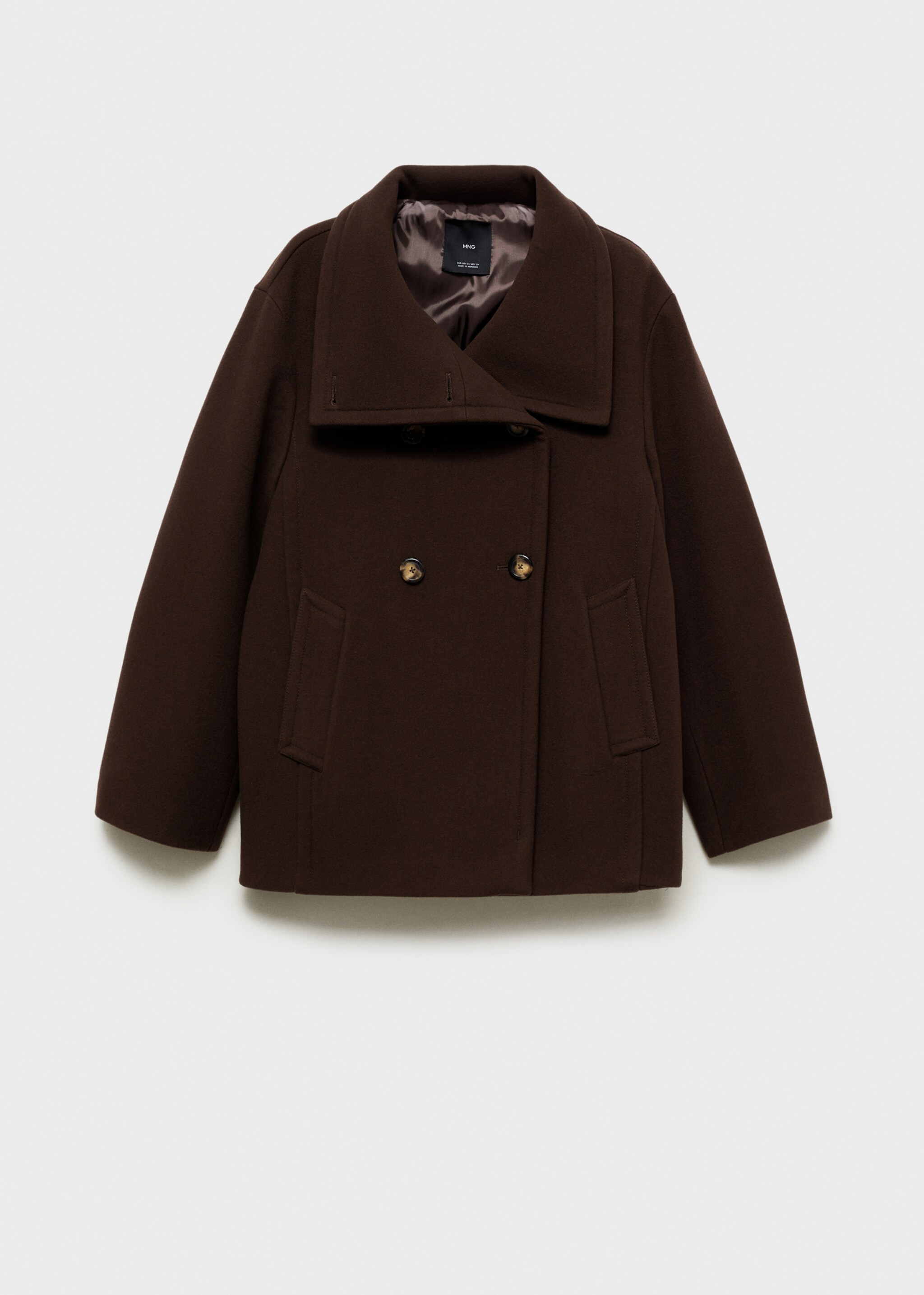 Cappotto corto lana vergine - Articolo senza modello