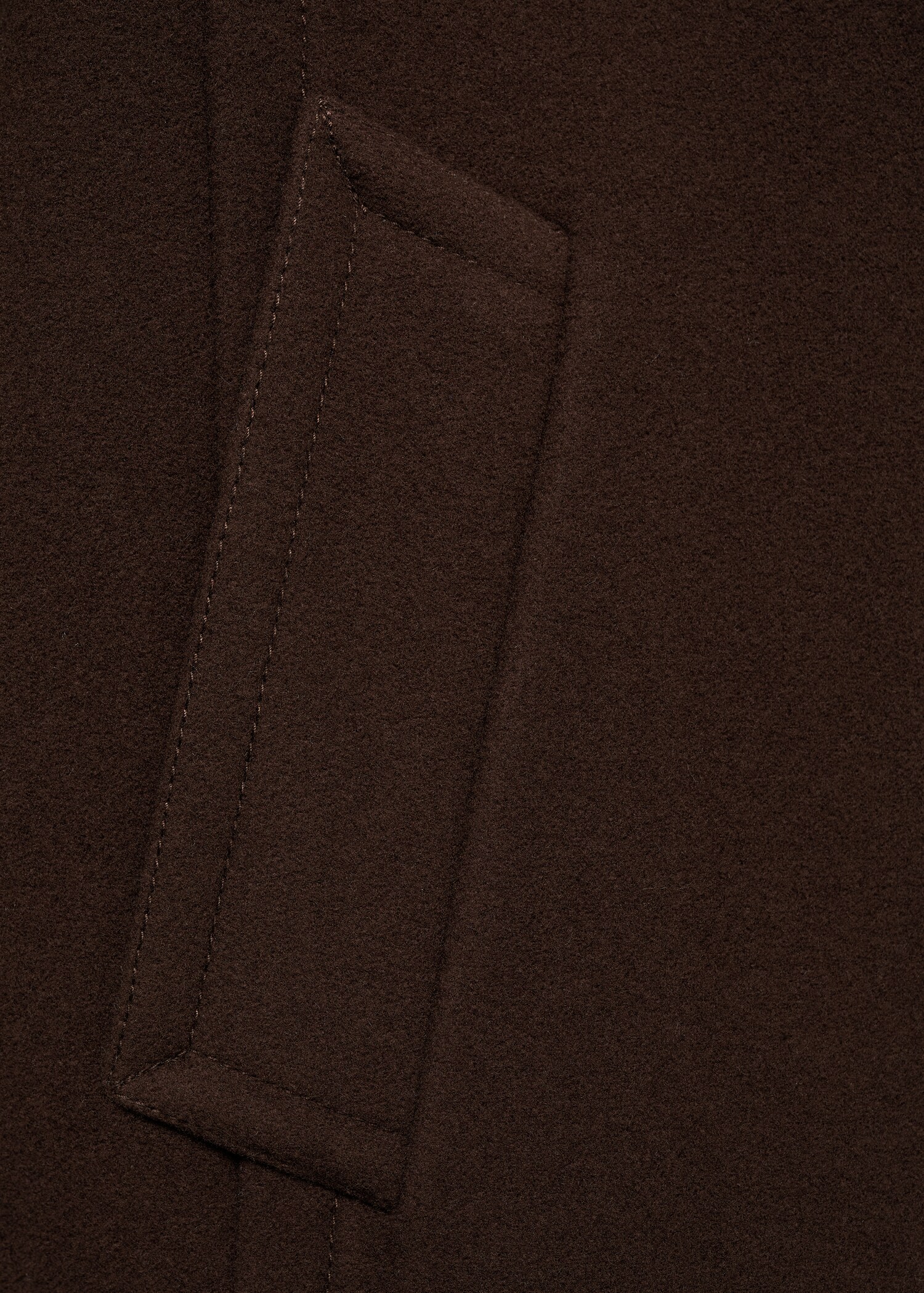 Short virgin wool coat - Details of the article 0