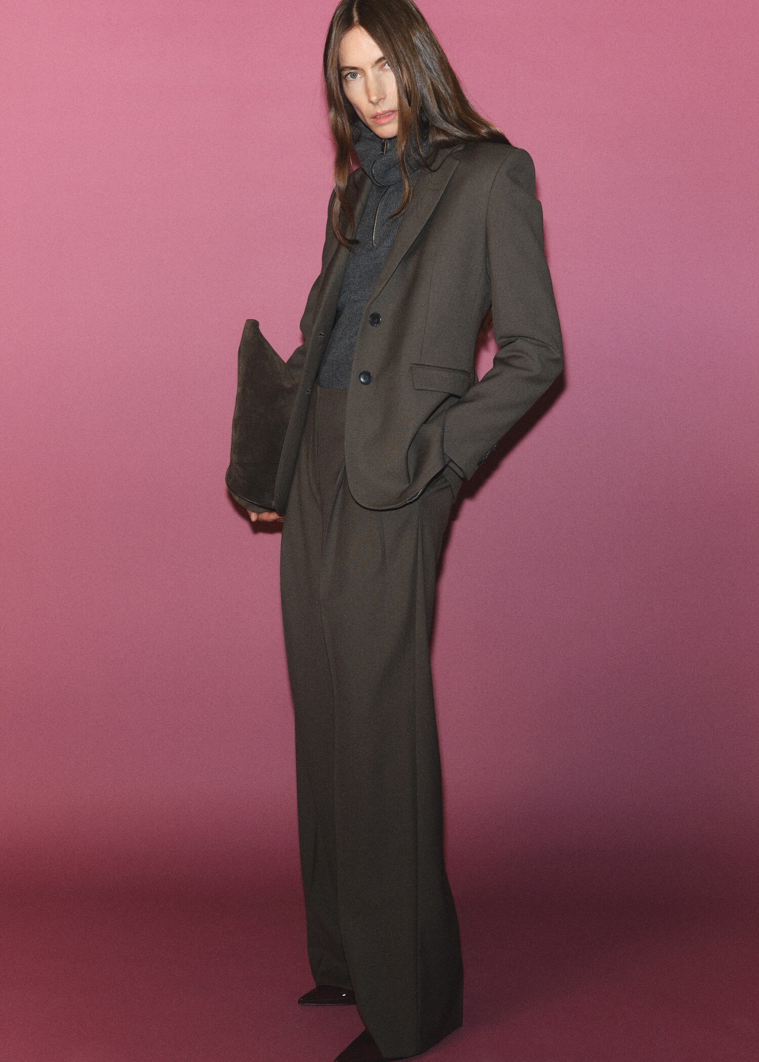 Wide-leg suit trousers - Details of the article 6