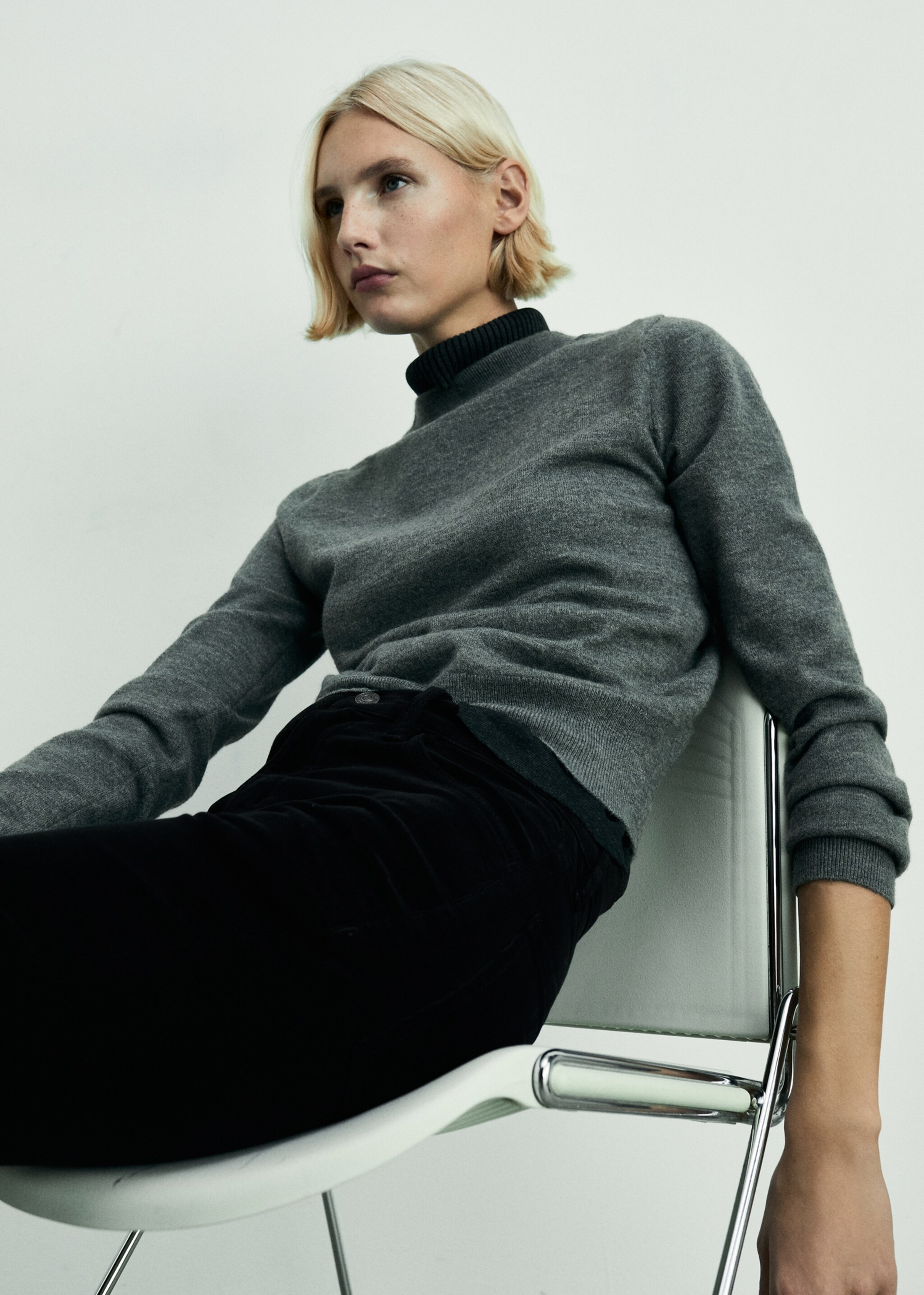 Blugi flare cropped Sienna din catifea cord - Detaliu al articolului 2