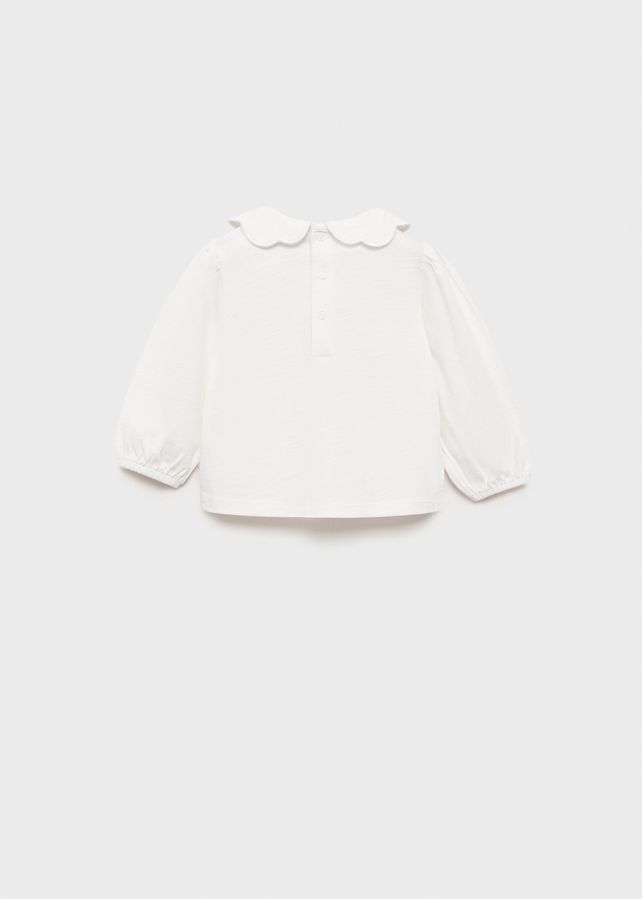 Babydoll collar cotton T-shirt - Reverse of the article