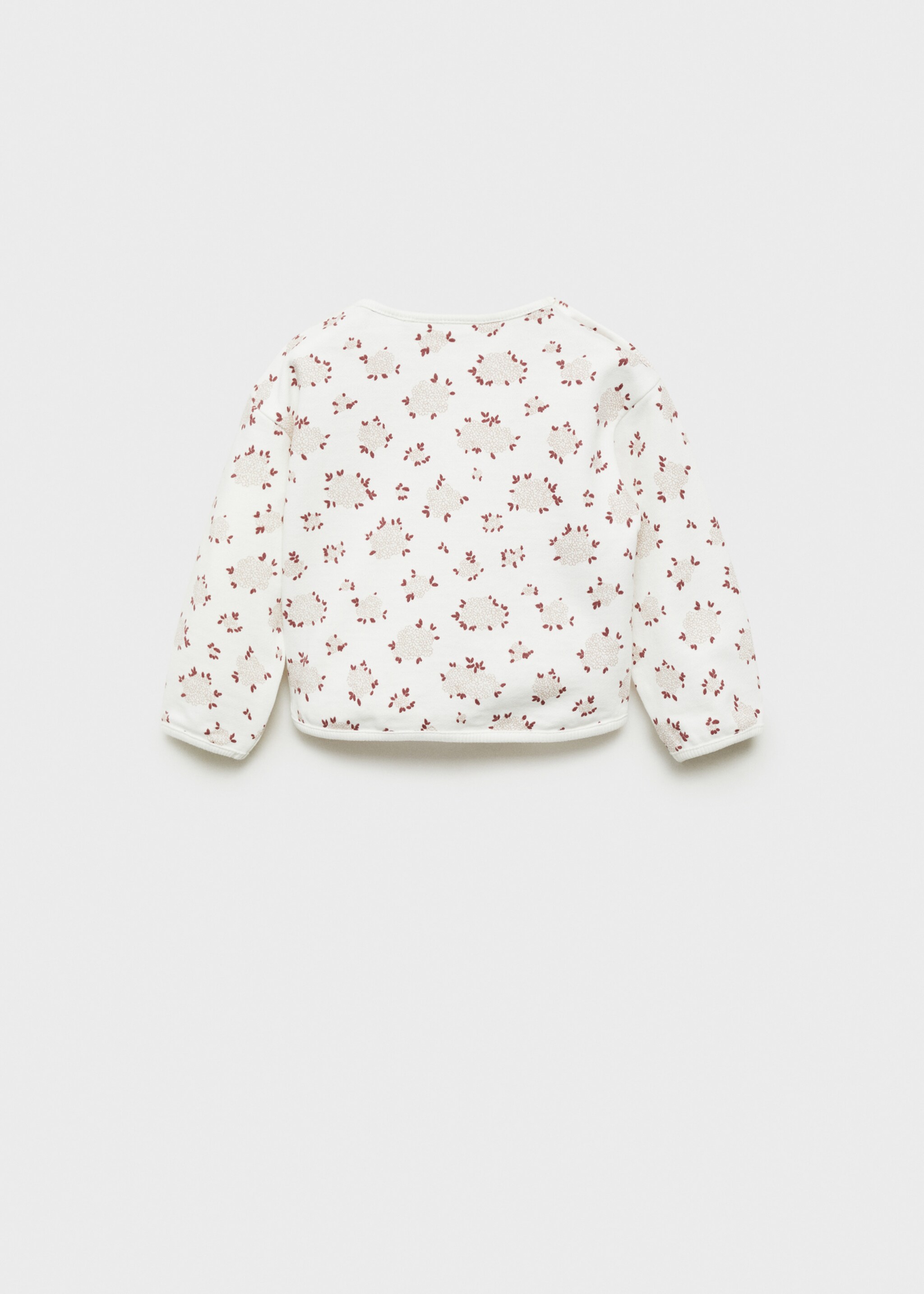 Sweat-shirt à fleurs - Verso de l’article