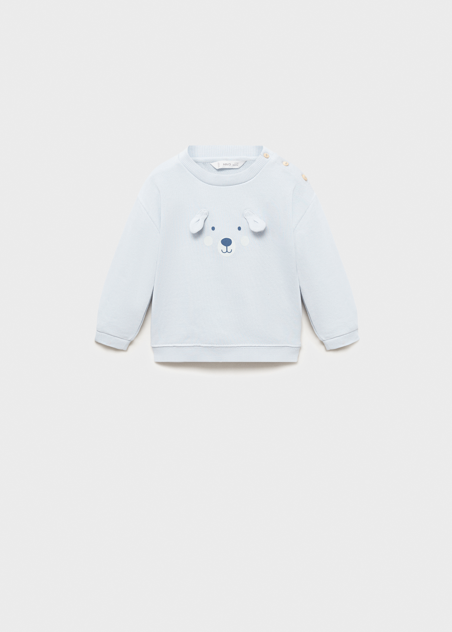 Sudadera algodón adornos relieve - Detalle del artículo 9