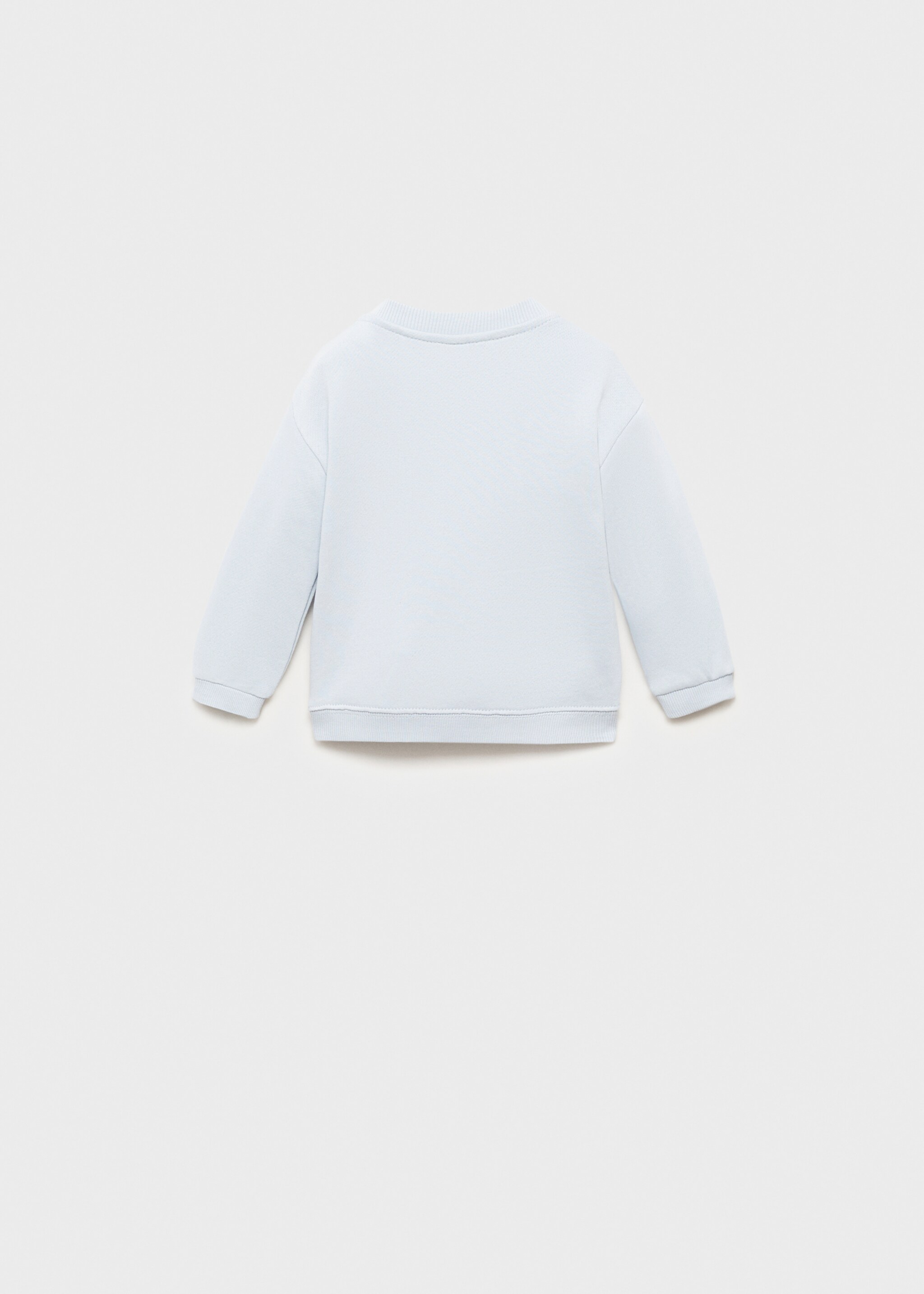 Sudadera algodón adornos relieve - Reverso del artículo