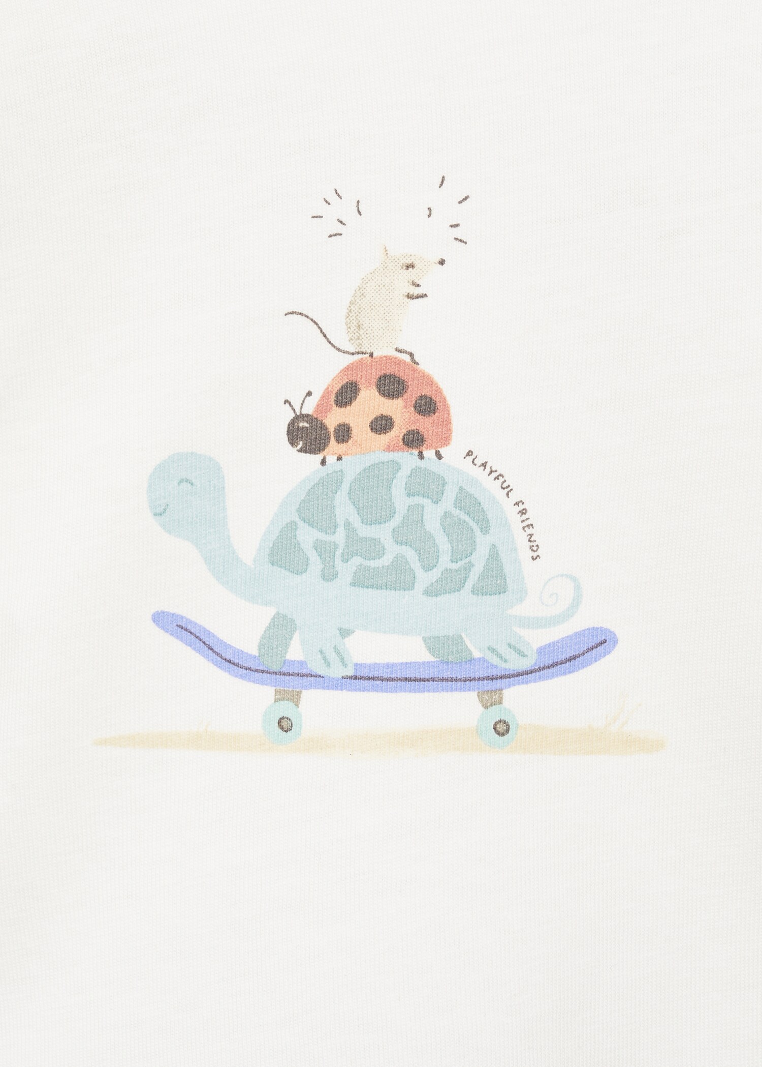 T-shirt en coton à dessin - Détail de l'article 8