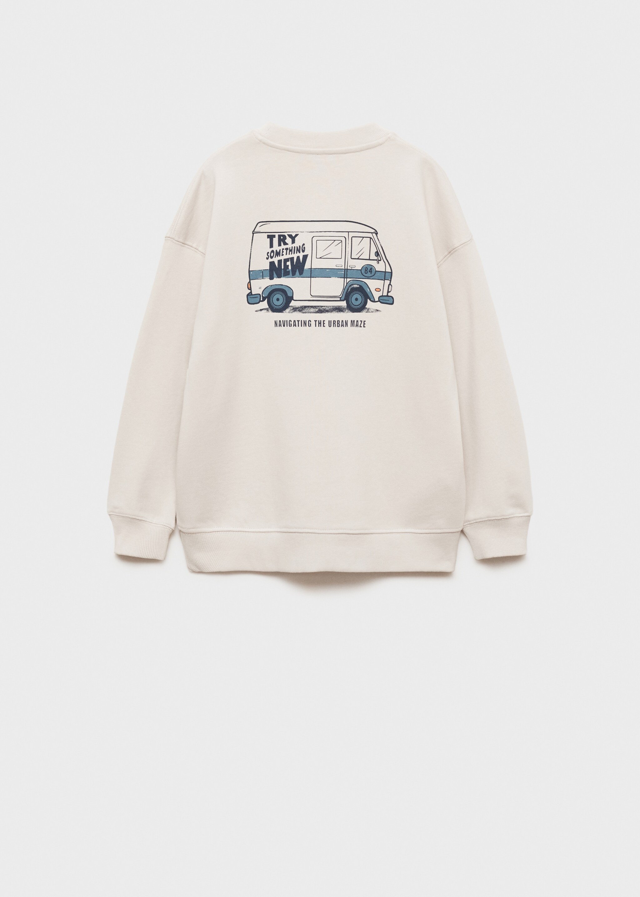 Sudadera algodón estampada - Reverso del artículo