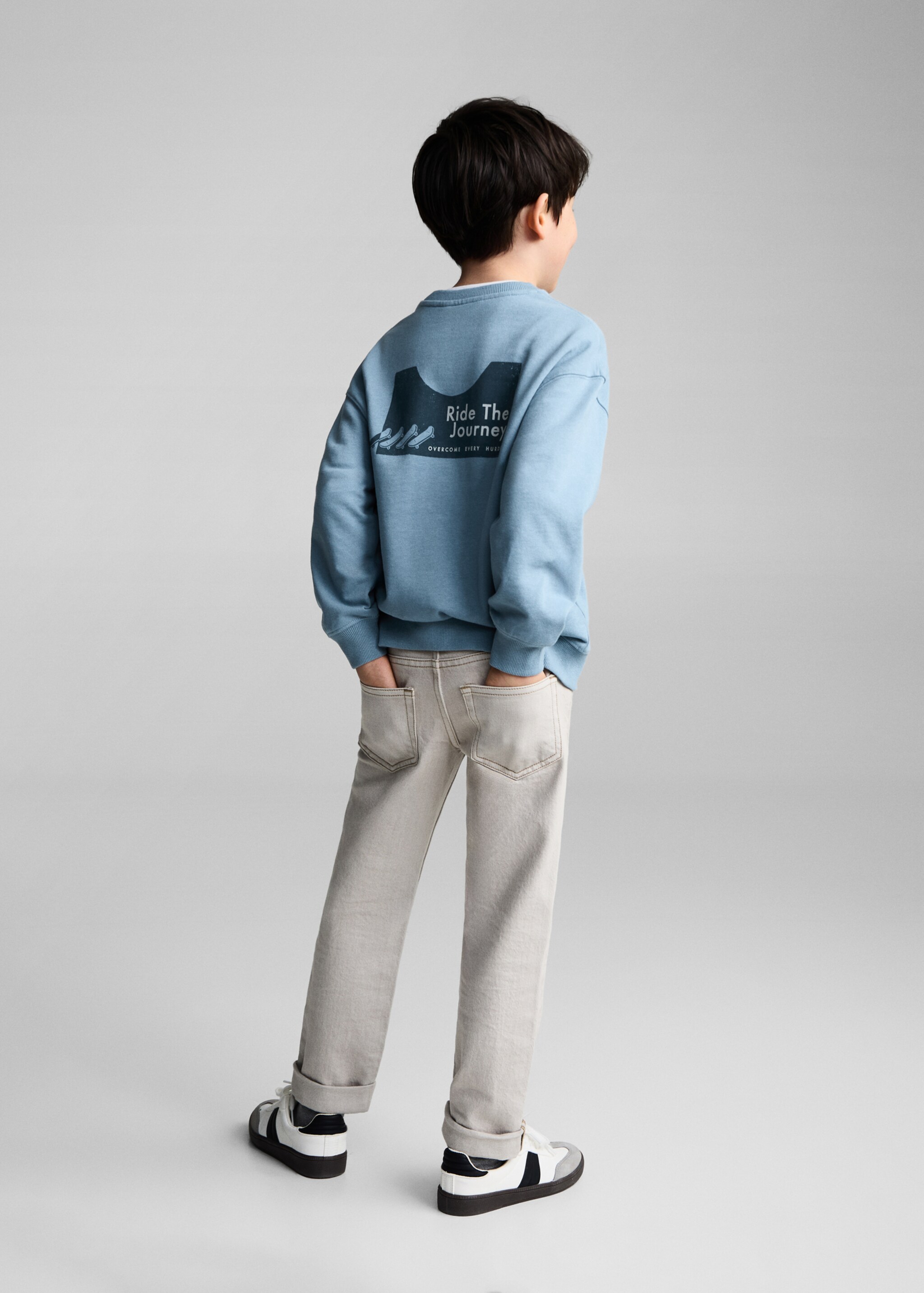 Sudadera algodón estampada - Reverso del artículo