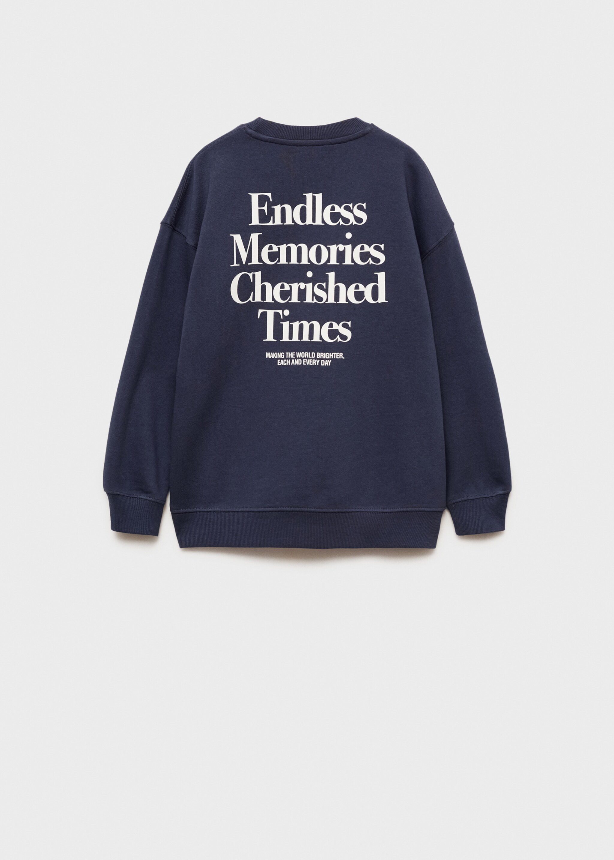 Printed cotton sweatshirt - Reverse of the article