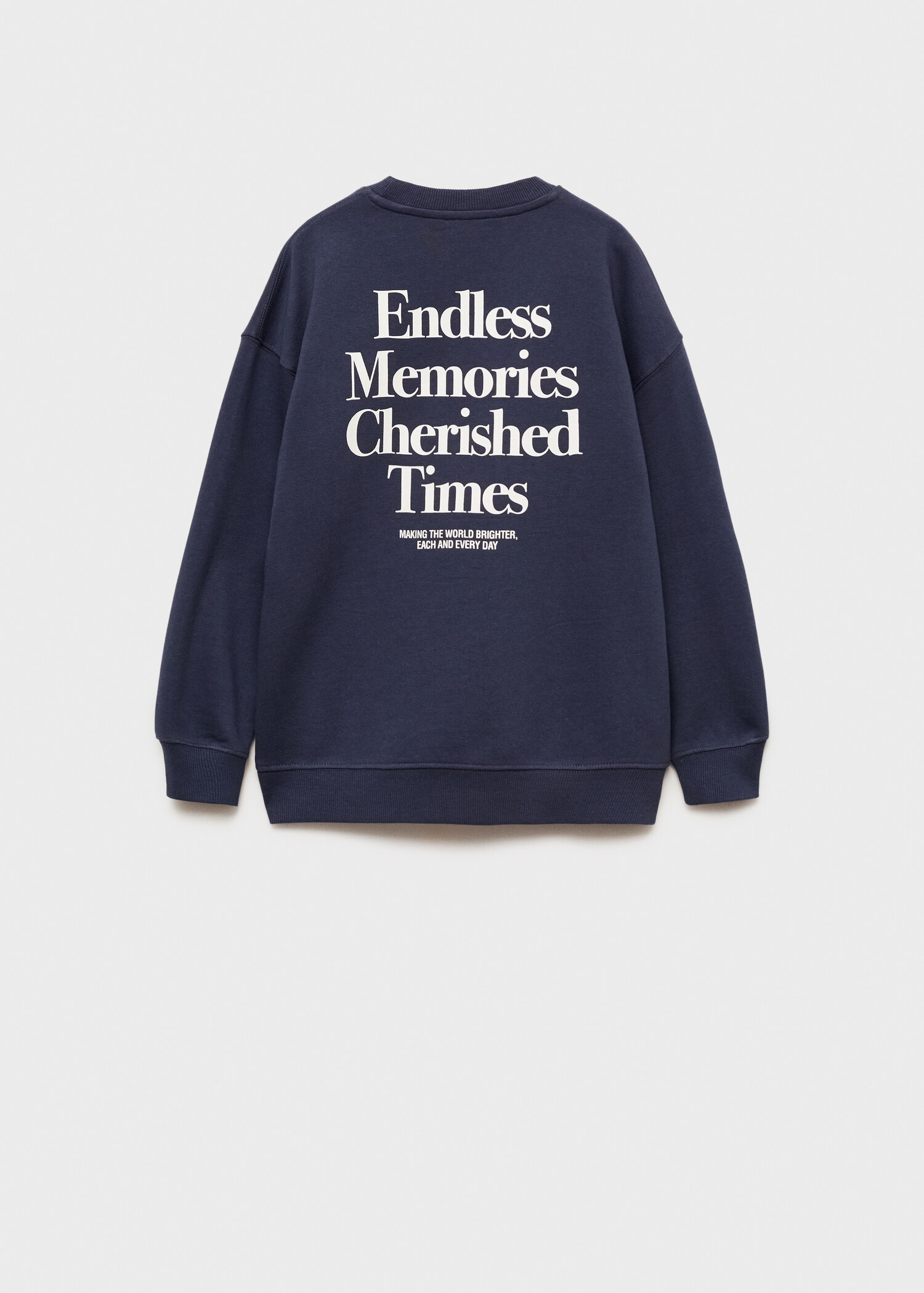Printed cotton sweatshirt - Reverse of the article
