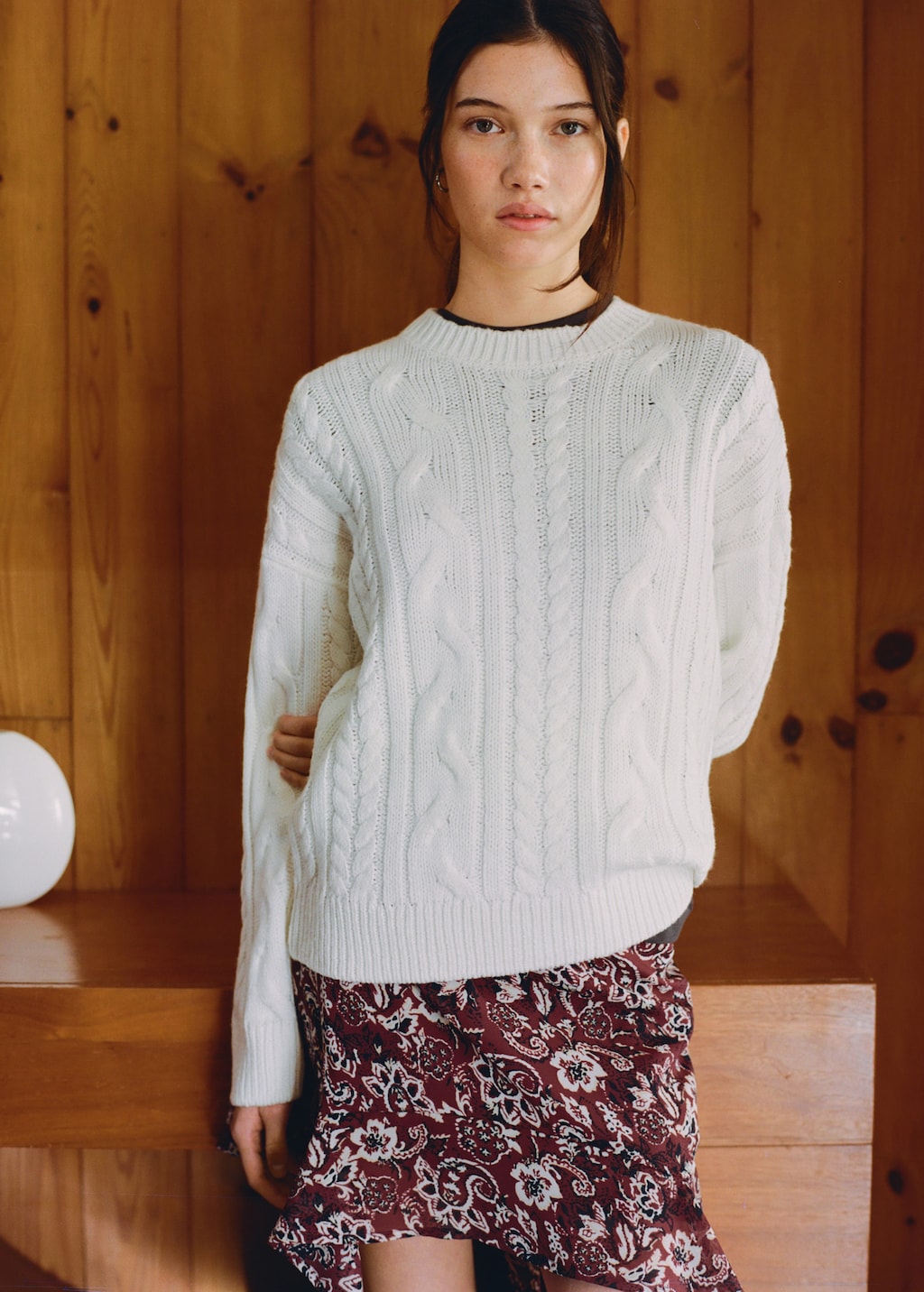 Asymmetrical printed skirt - Teen | MANGO USA