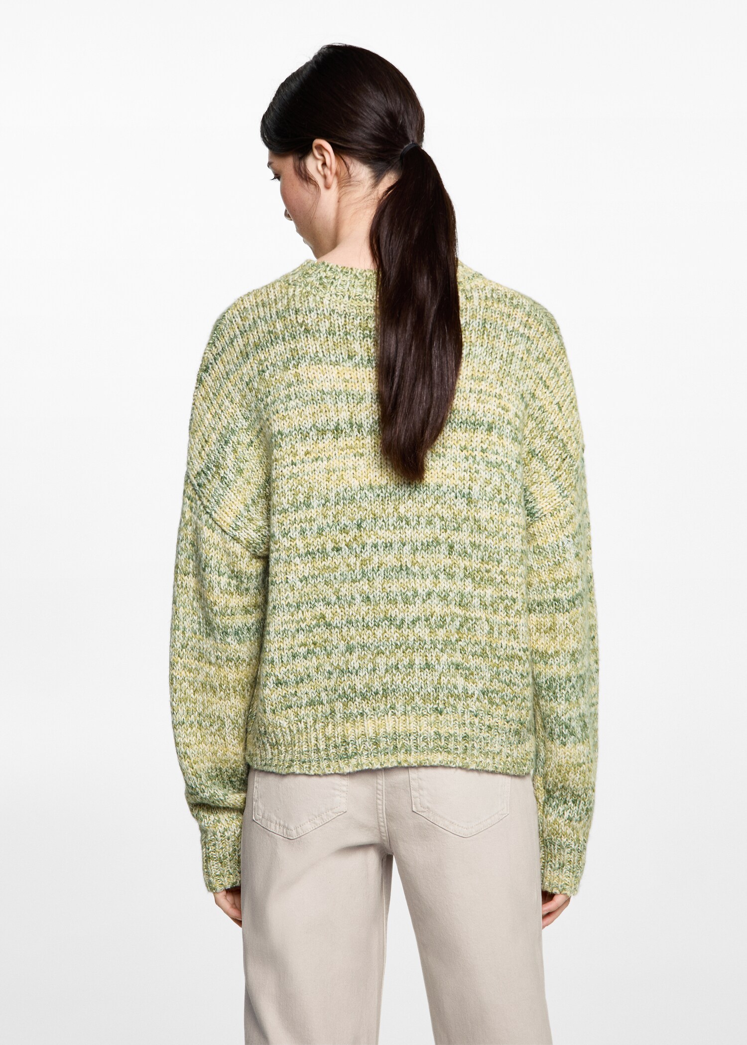 Marbled knitted sweater - Reverse of the article