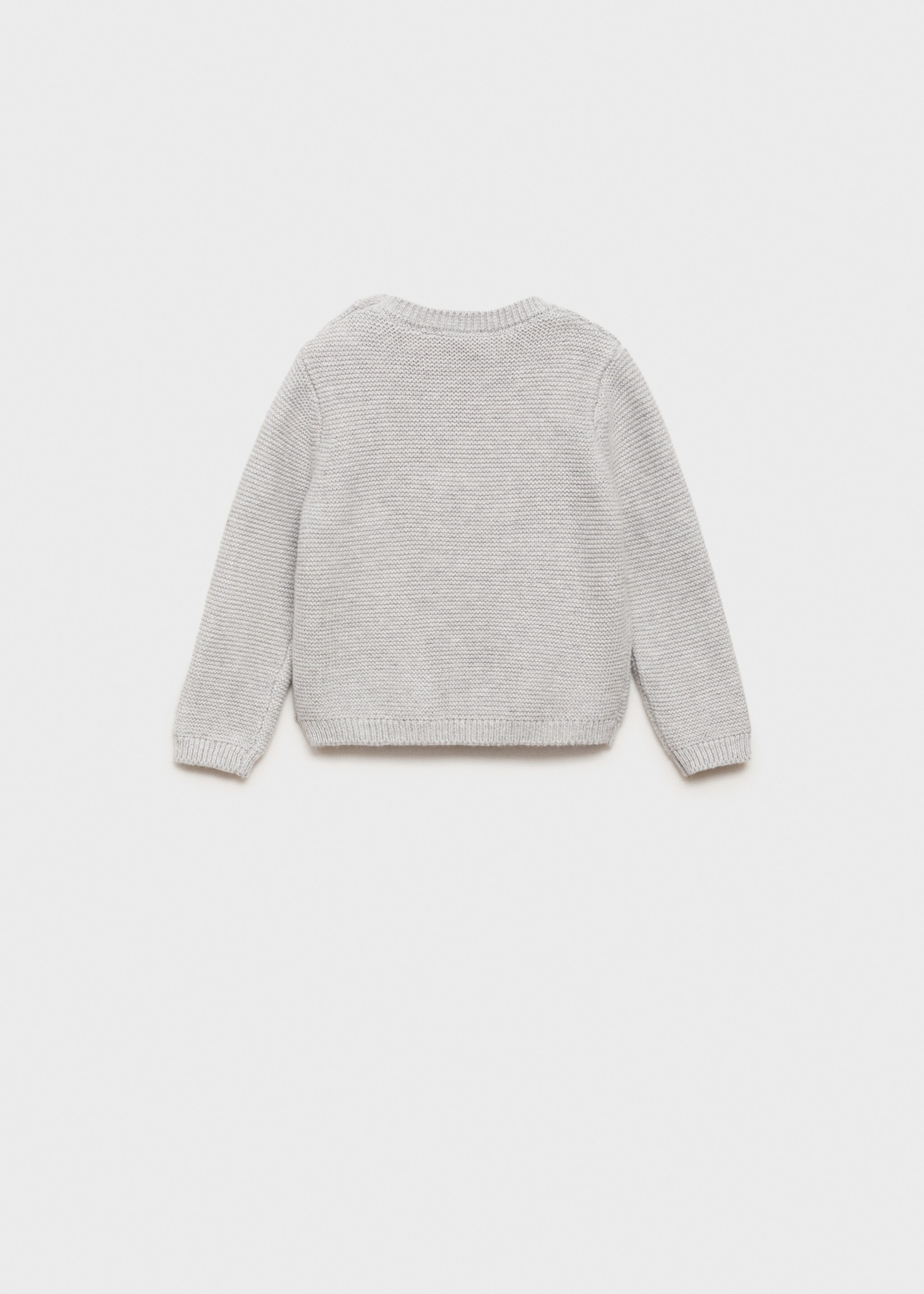 Knit pocket sweater - Reverse of the article