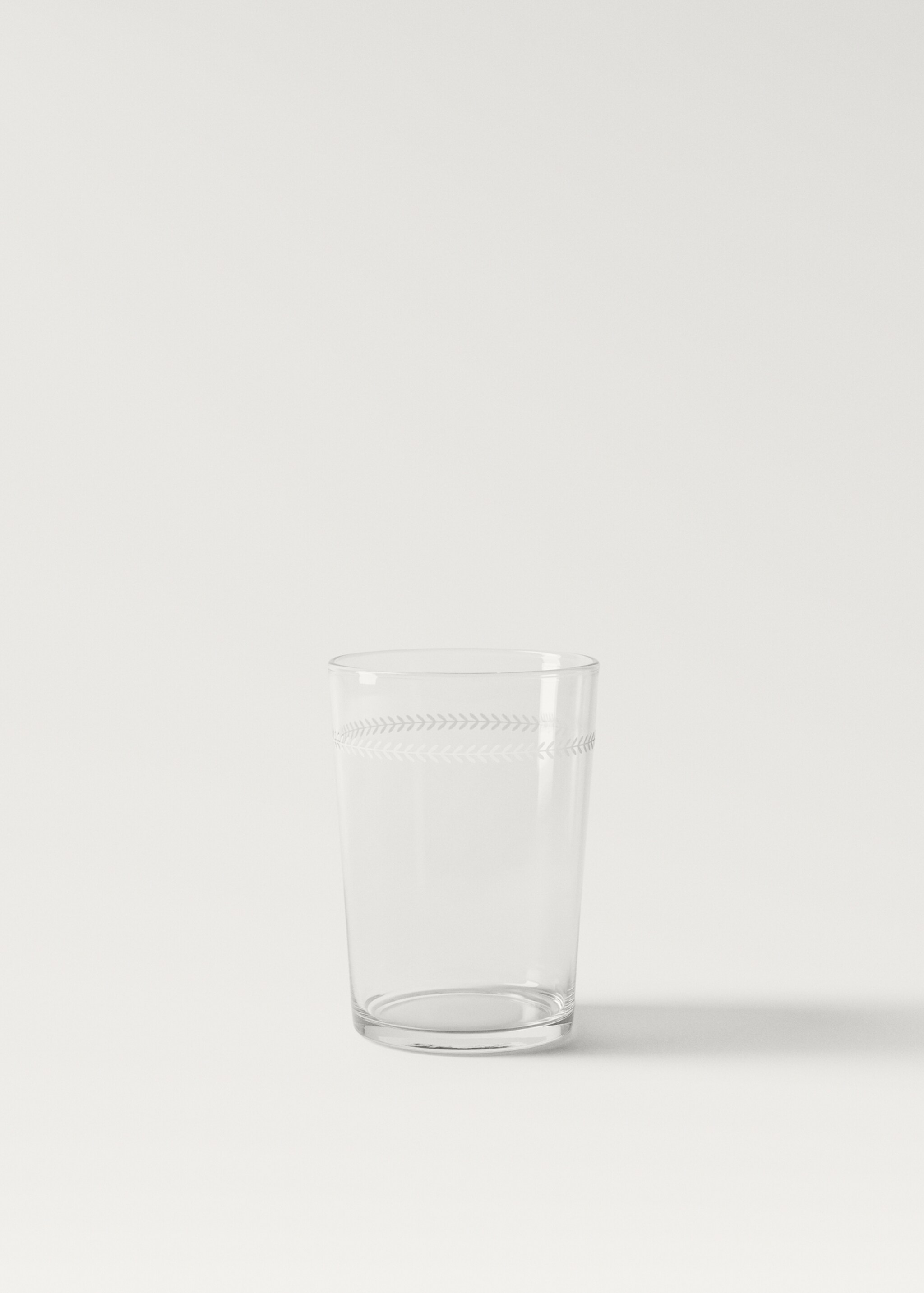 Medium glass with herringbone detail - Article without model