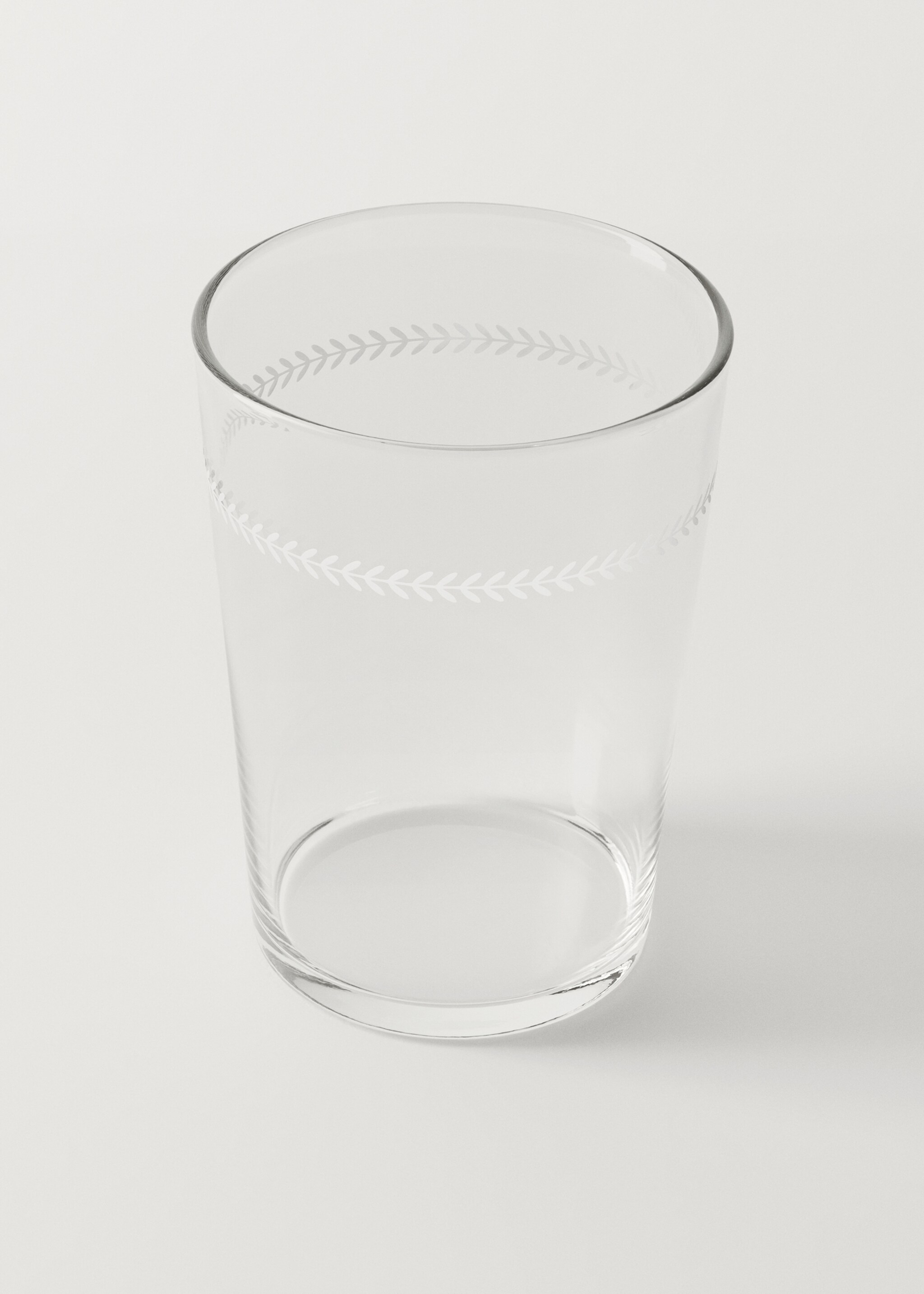 Medium glass with herringbone detail - Details of the article 1