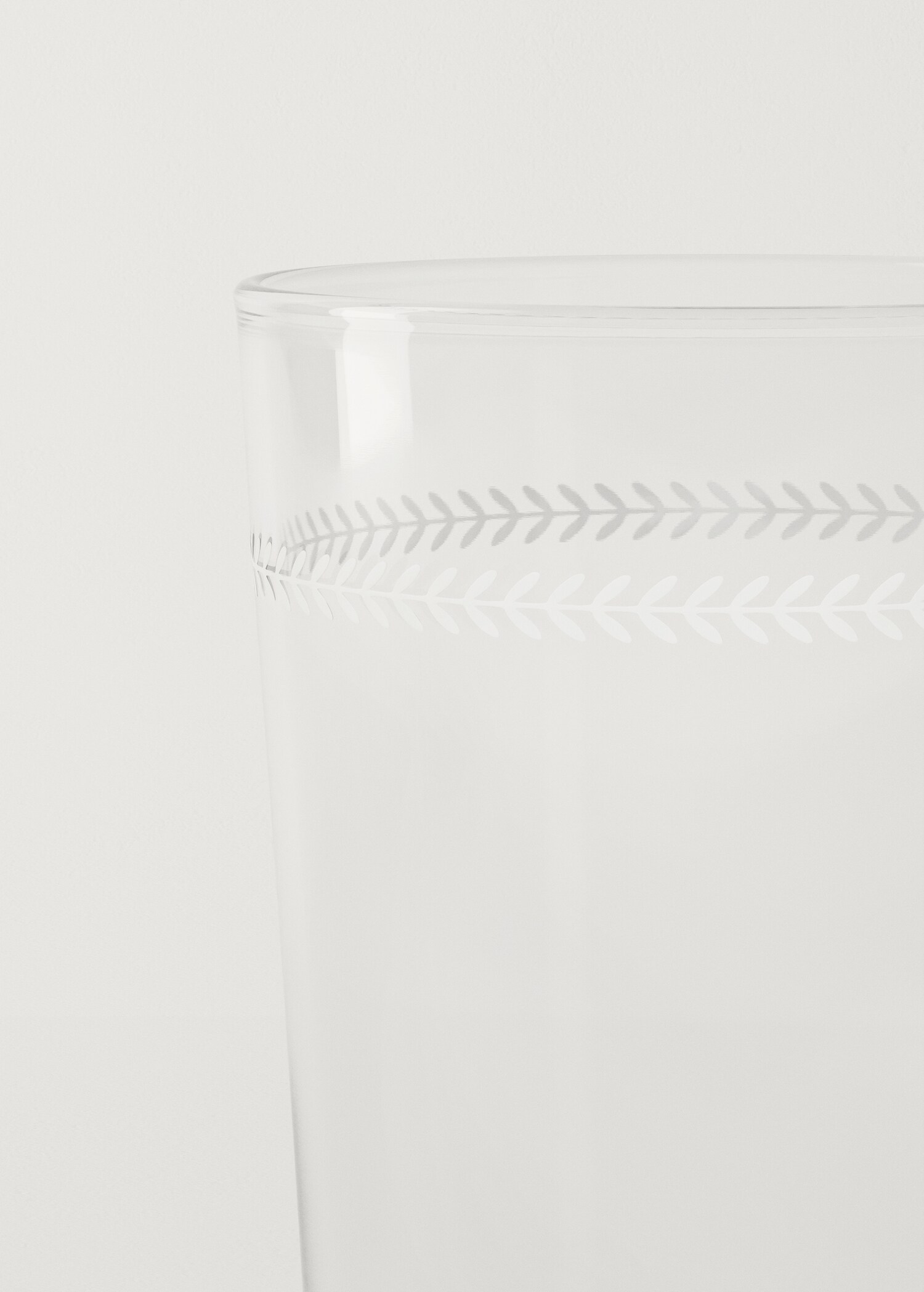 Mittelgroßes Trinkglas mit Ährendekor - Detail des Artikels 3