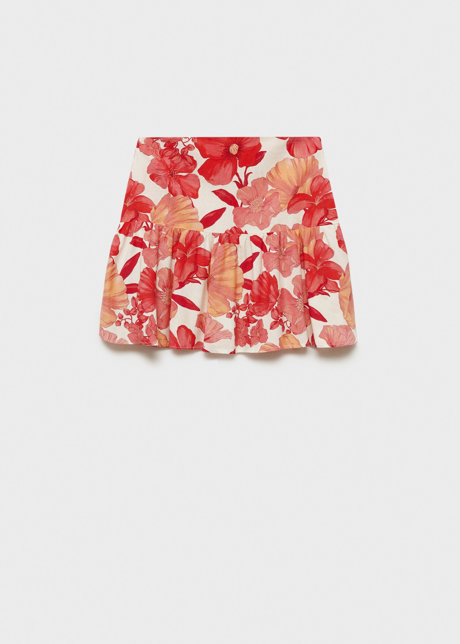 Falda volantes floral - Artículo sin modelo