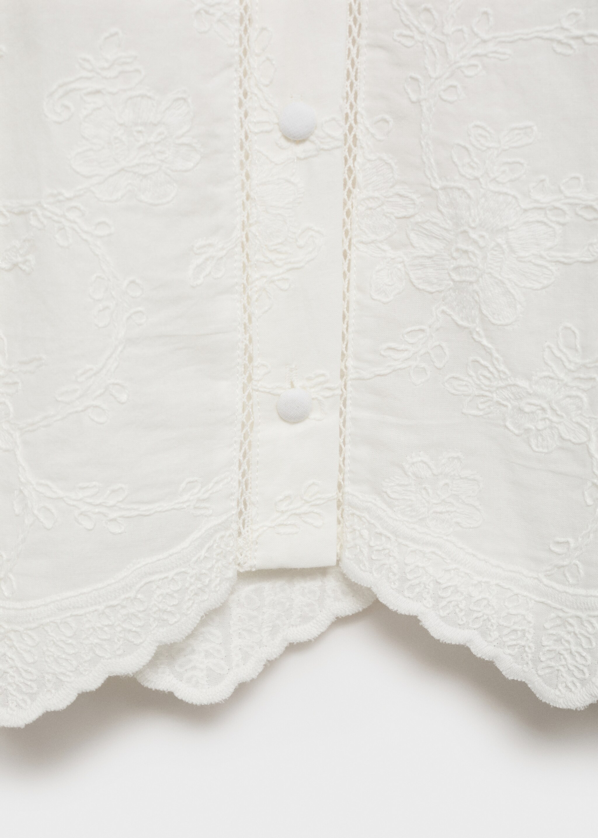 Blus katun dengan detail bordiran - Rincian barang 8