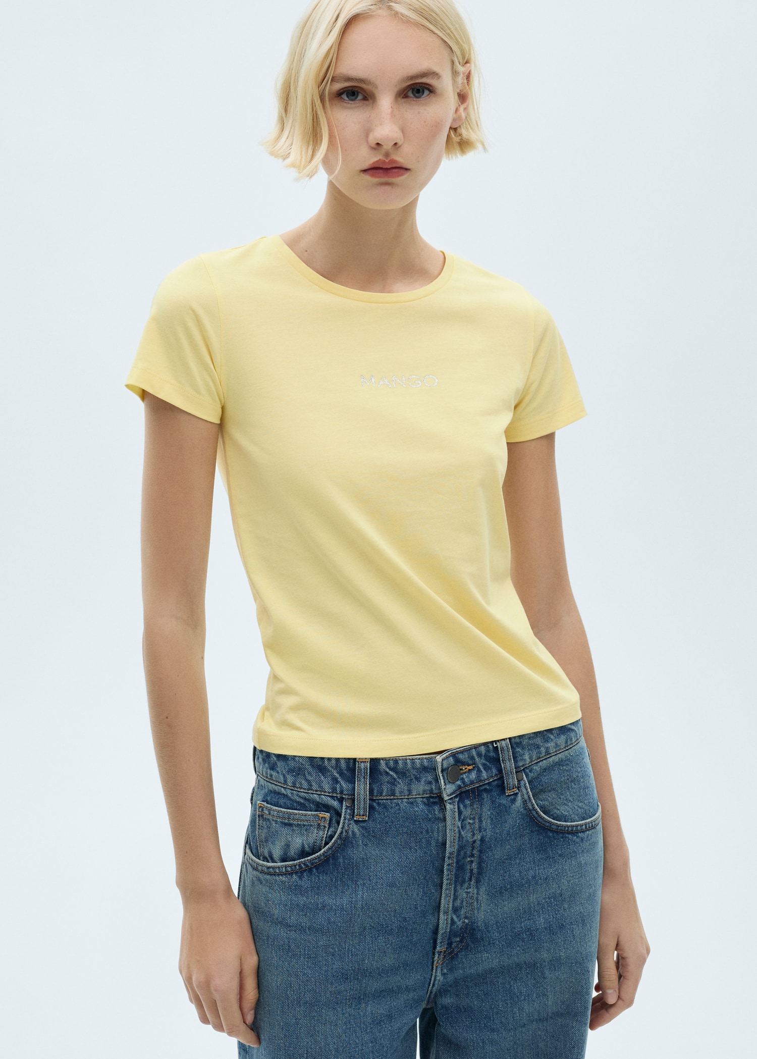 Logo cotton T-shirt Women MANGO Lebanon