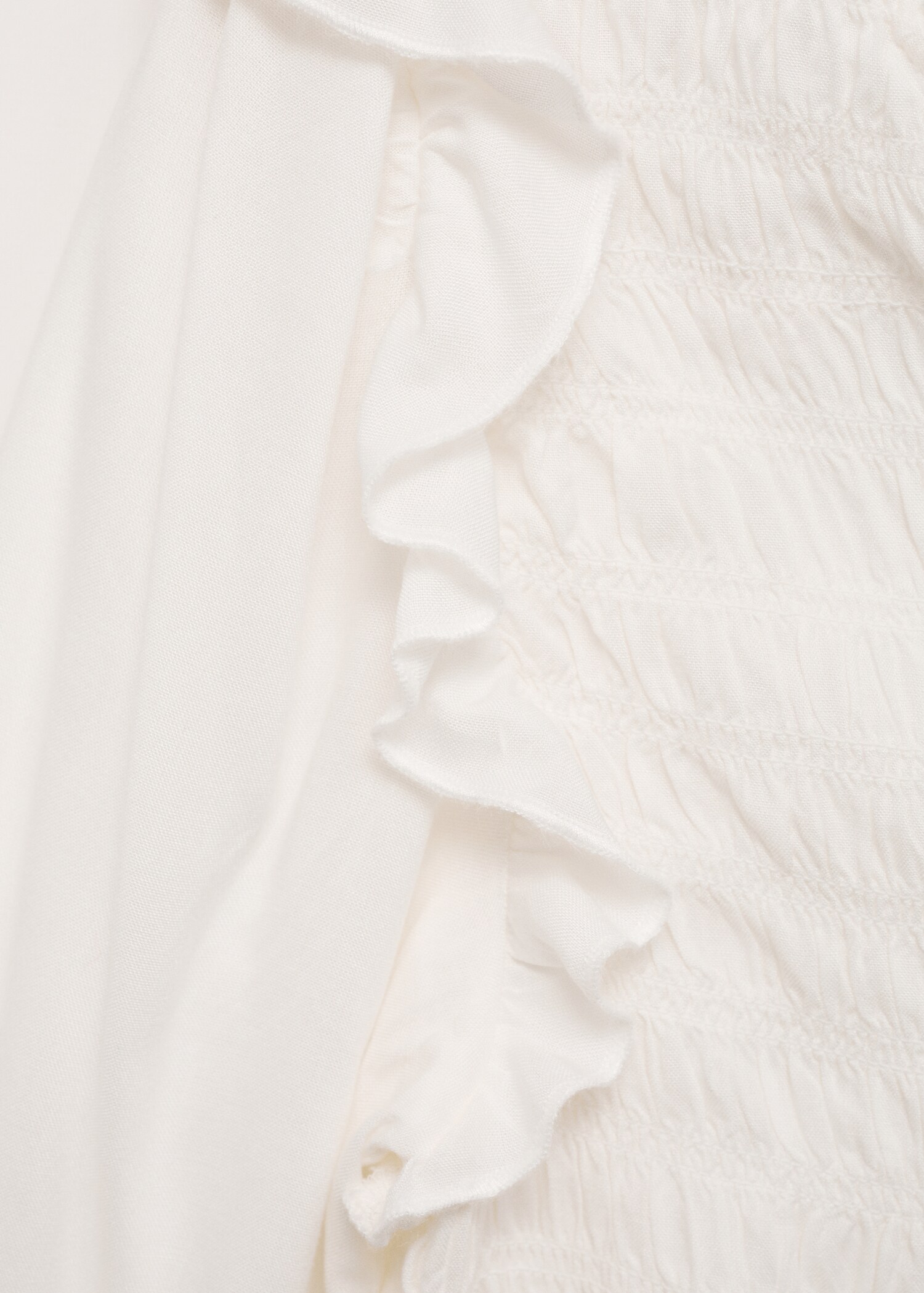 Ruched blouse with ruffles - Details of the article 0