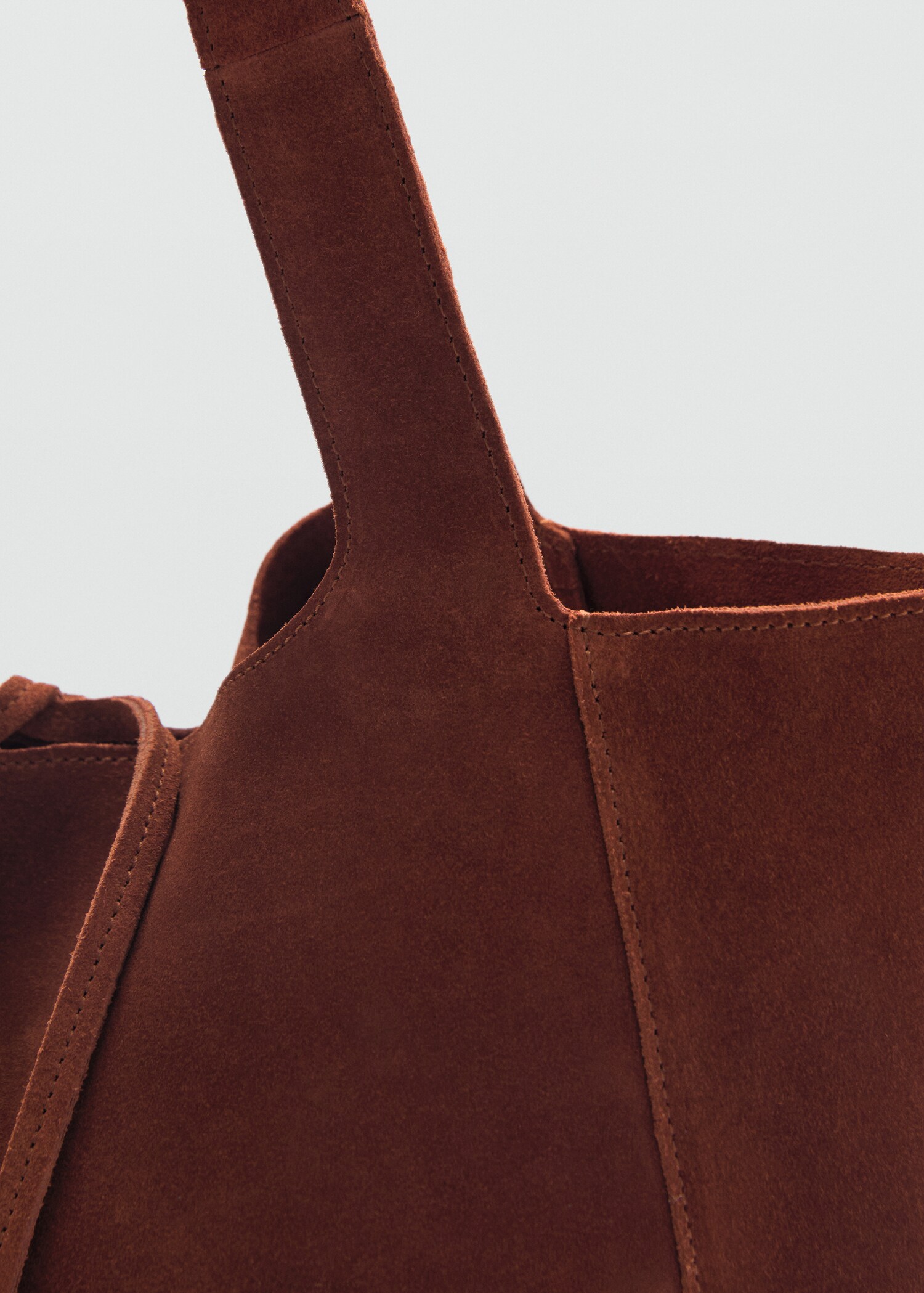 Suede shopper bag - Details of the article 1