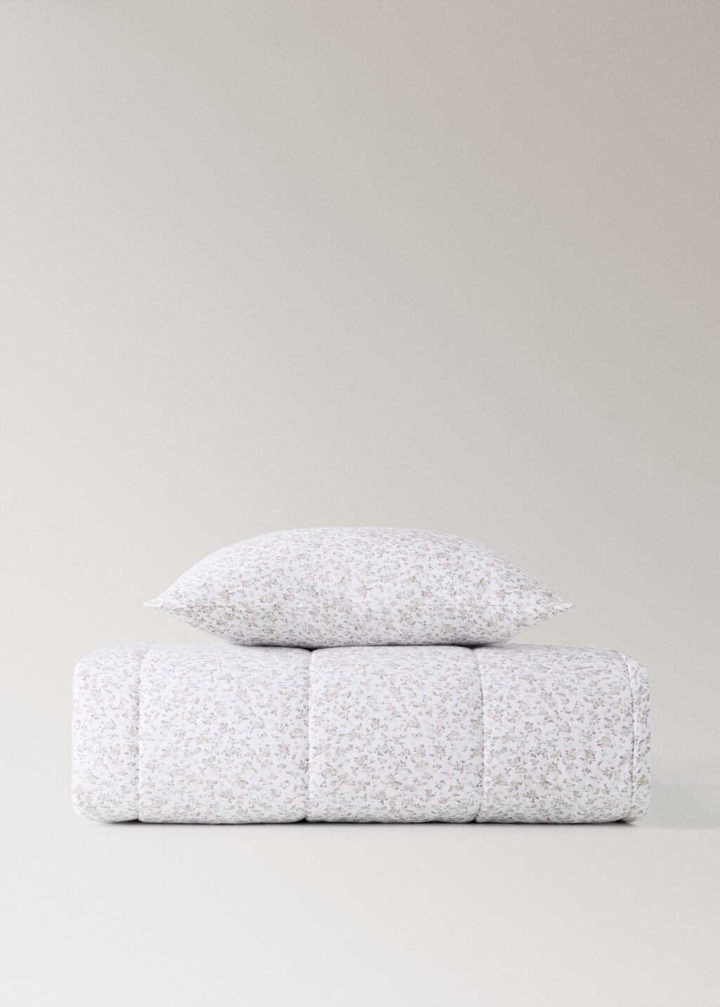 Cotton floral-print children’s cushion cover 40x40 cm