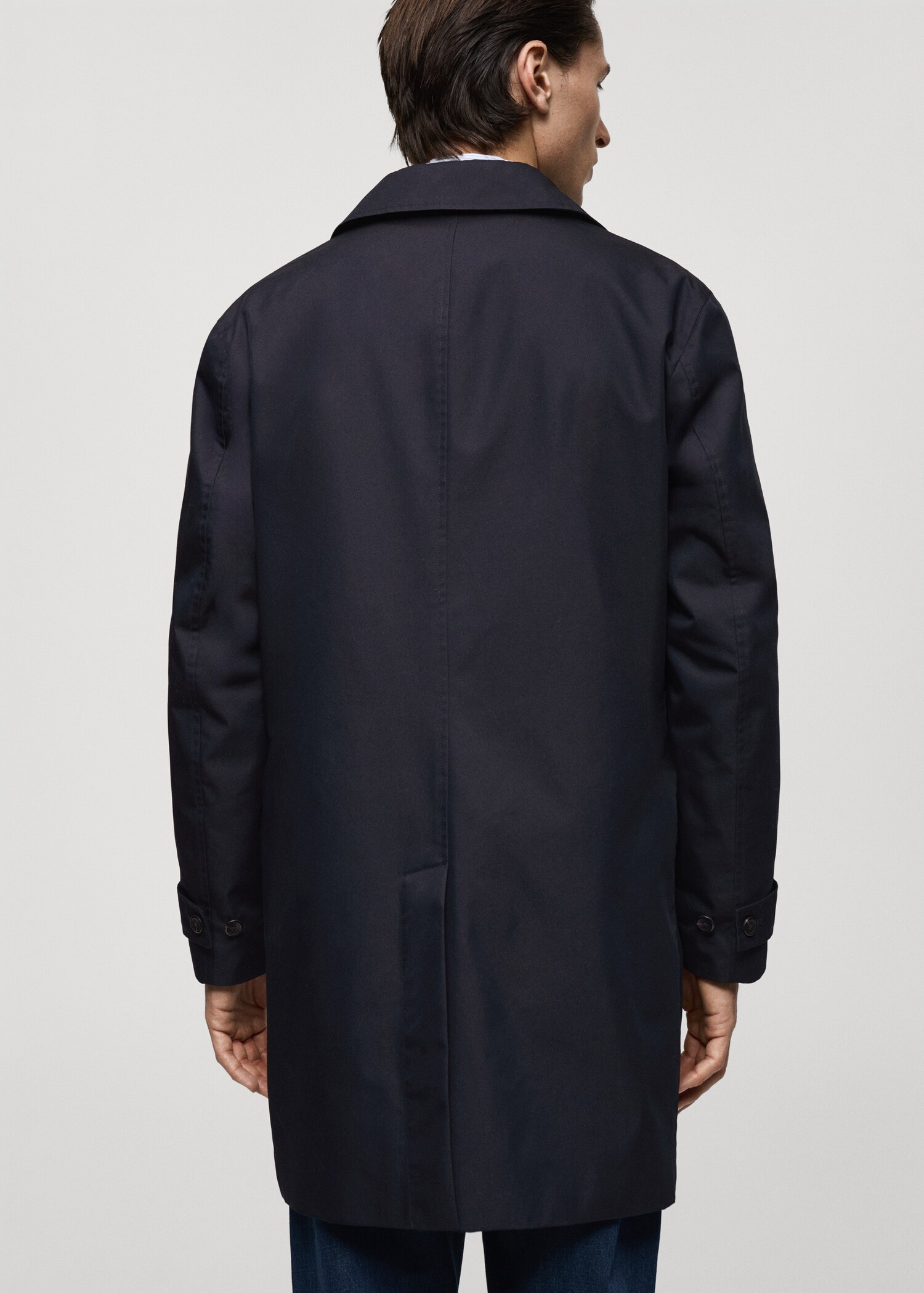 Waterafstotende klassieke trenchcoat - Achterkant van het artikel