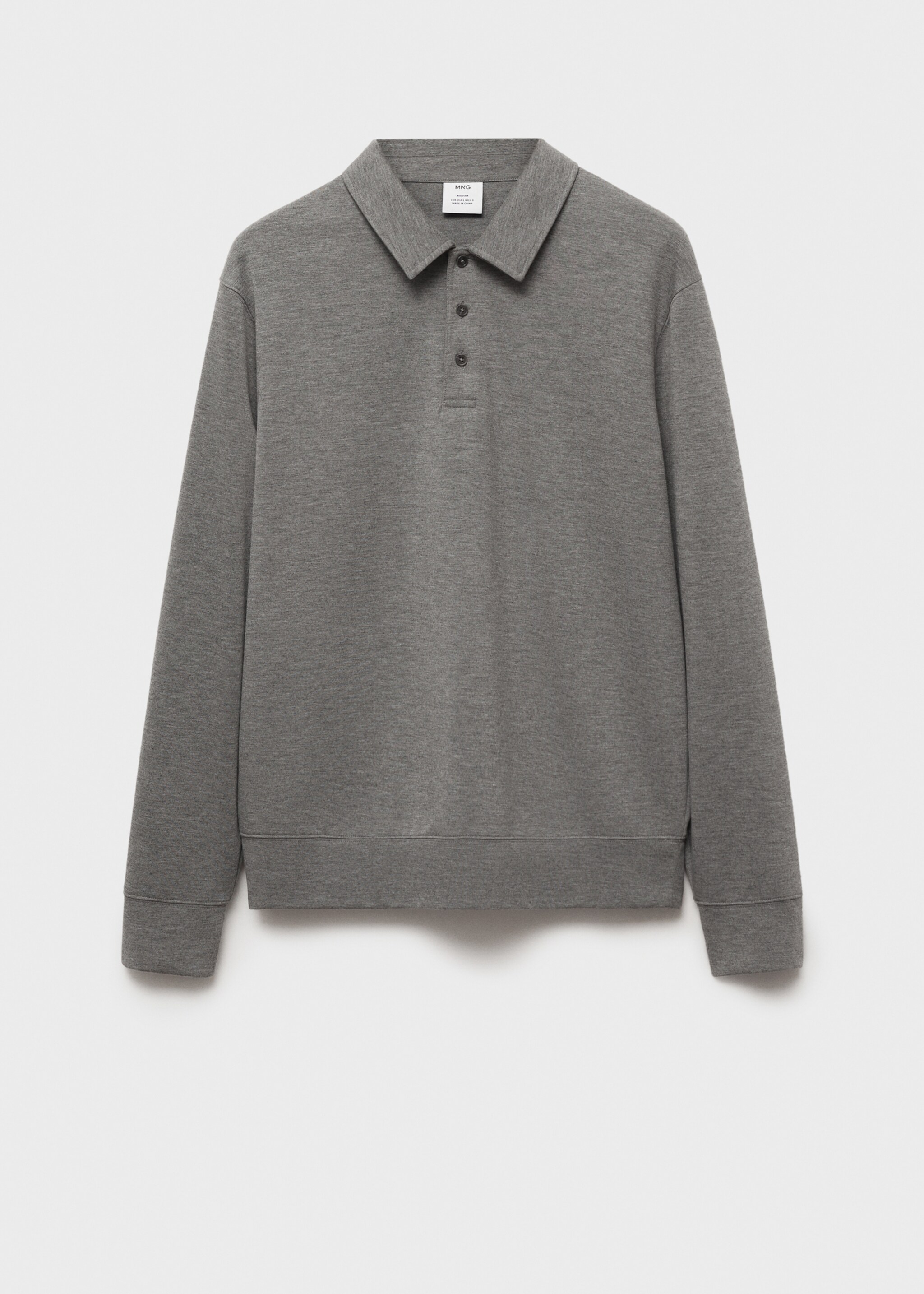 Regular-fit polo sweatshirt - Article without model