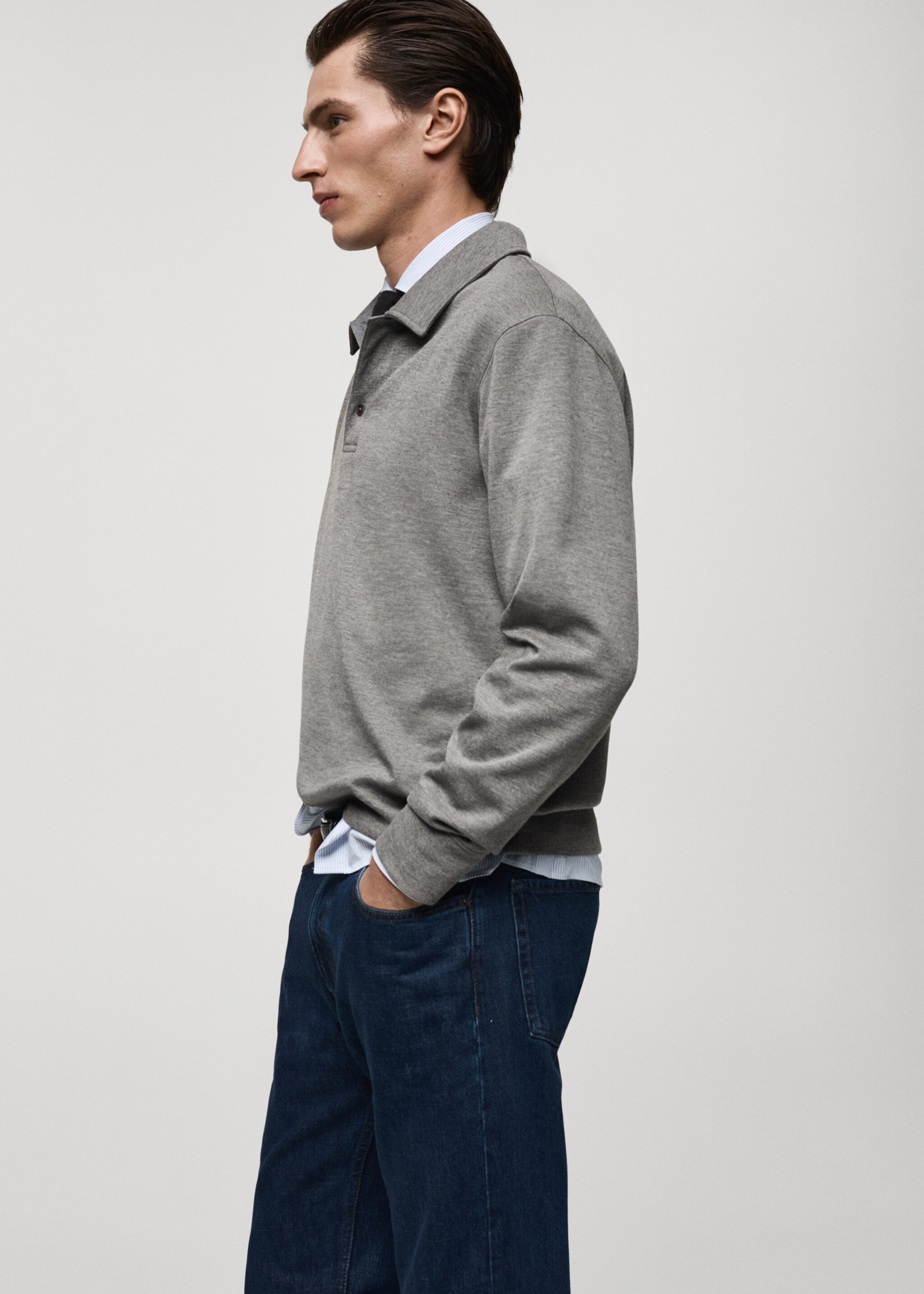 Regular-fit polo sweatshirt - Details of the article 2