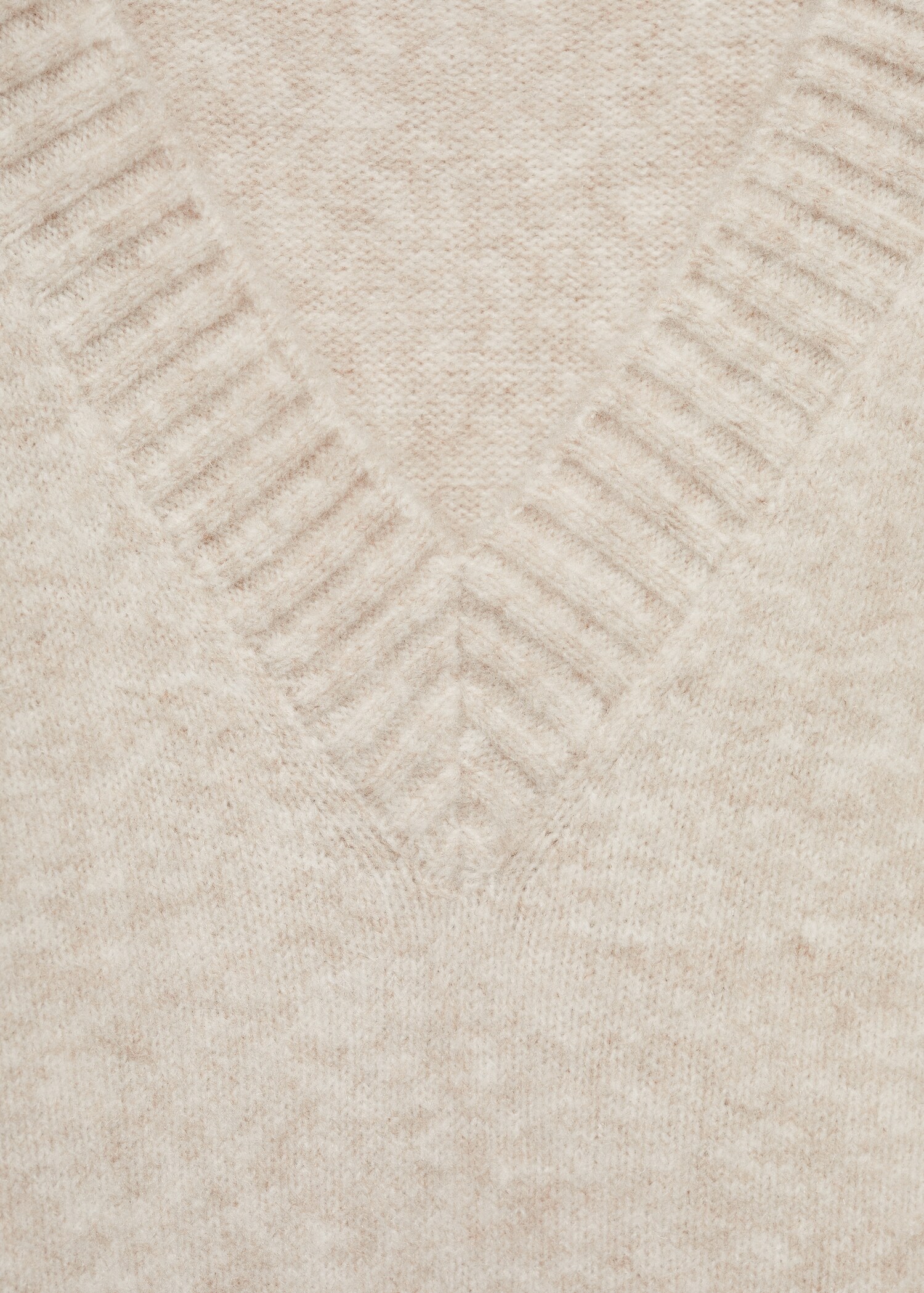 V-neck plain knitted sweater - Details of the article 8
