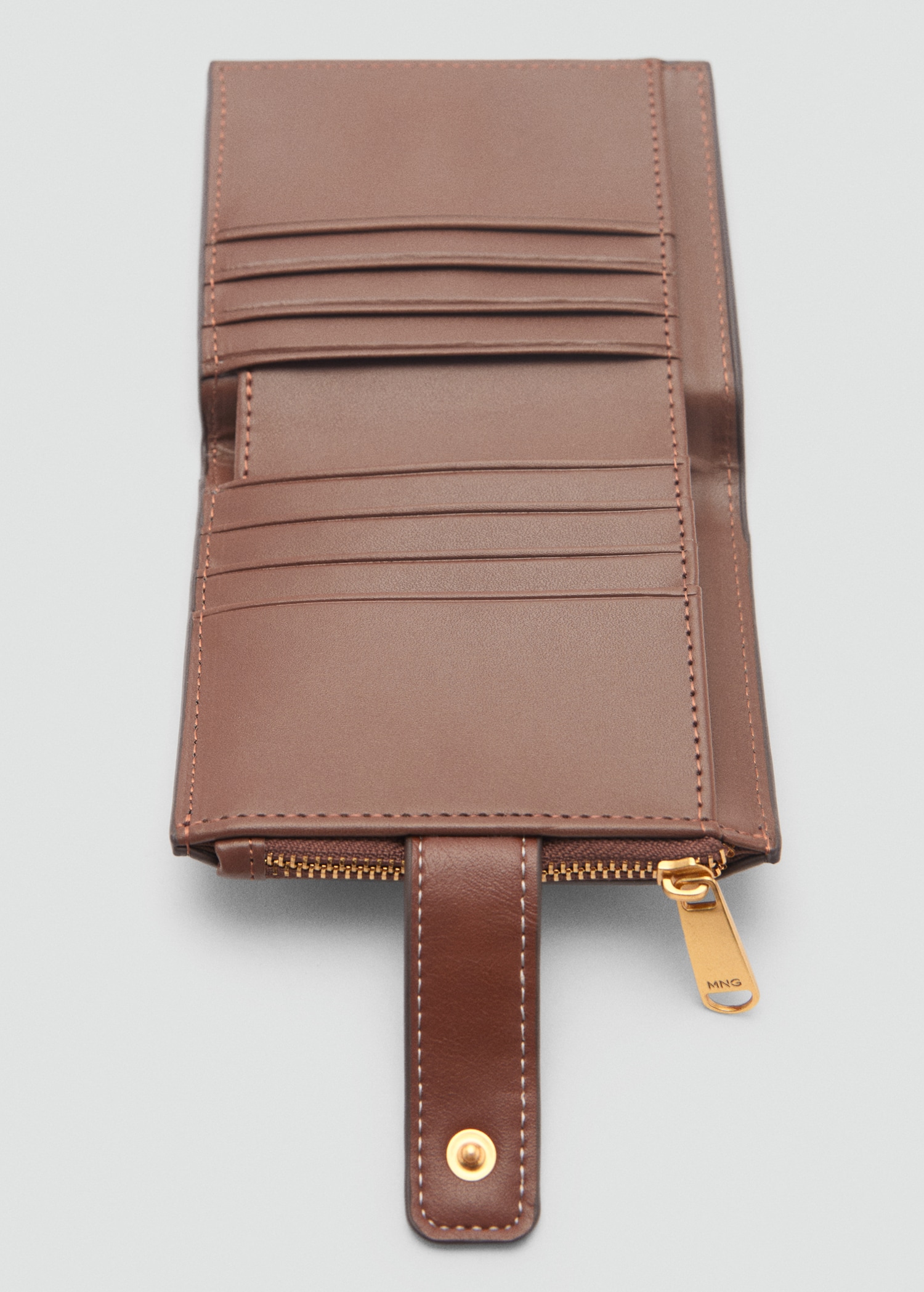 Monedero Combinado Mango Monederos Mujer Bolsos Billeteras De