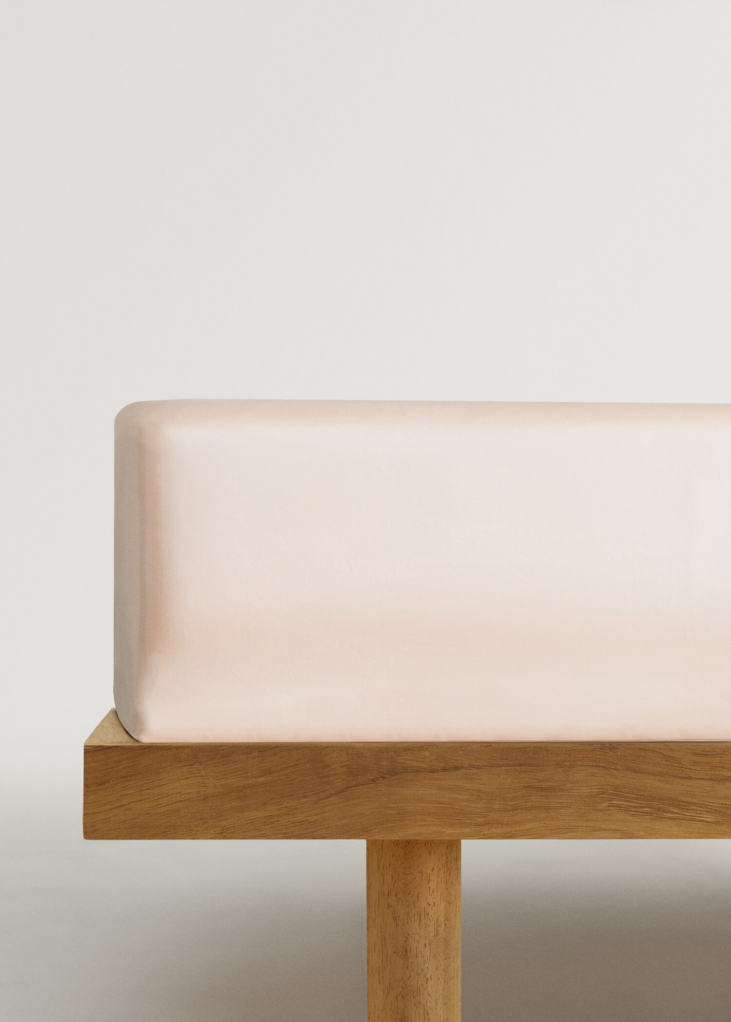 600-thread washed cotton fitted sheet for 180 cm bed - Article without model