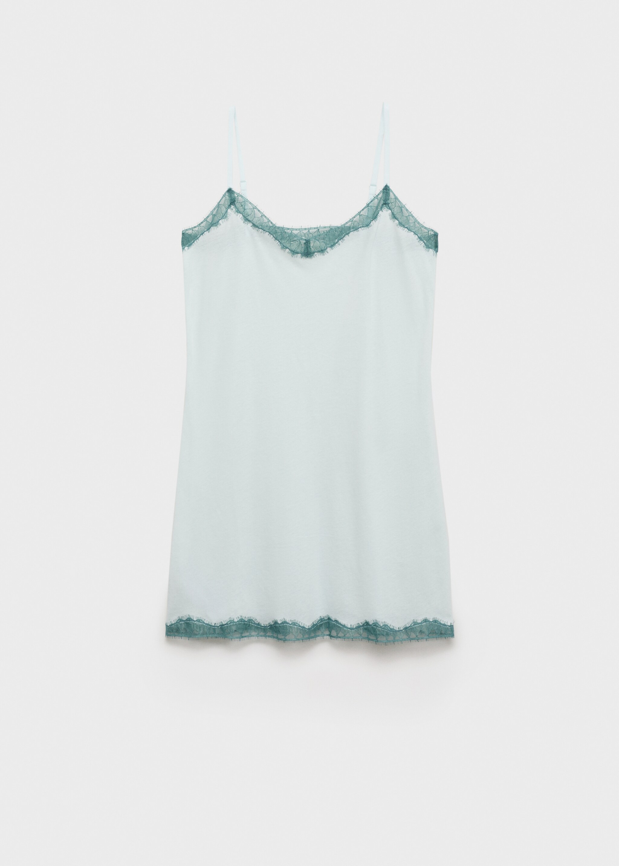 Lace-trimmed nightgown - Article without model