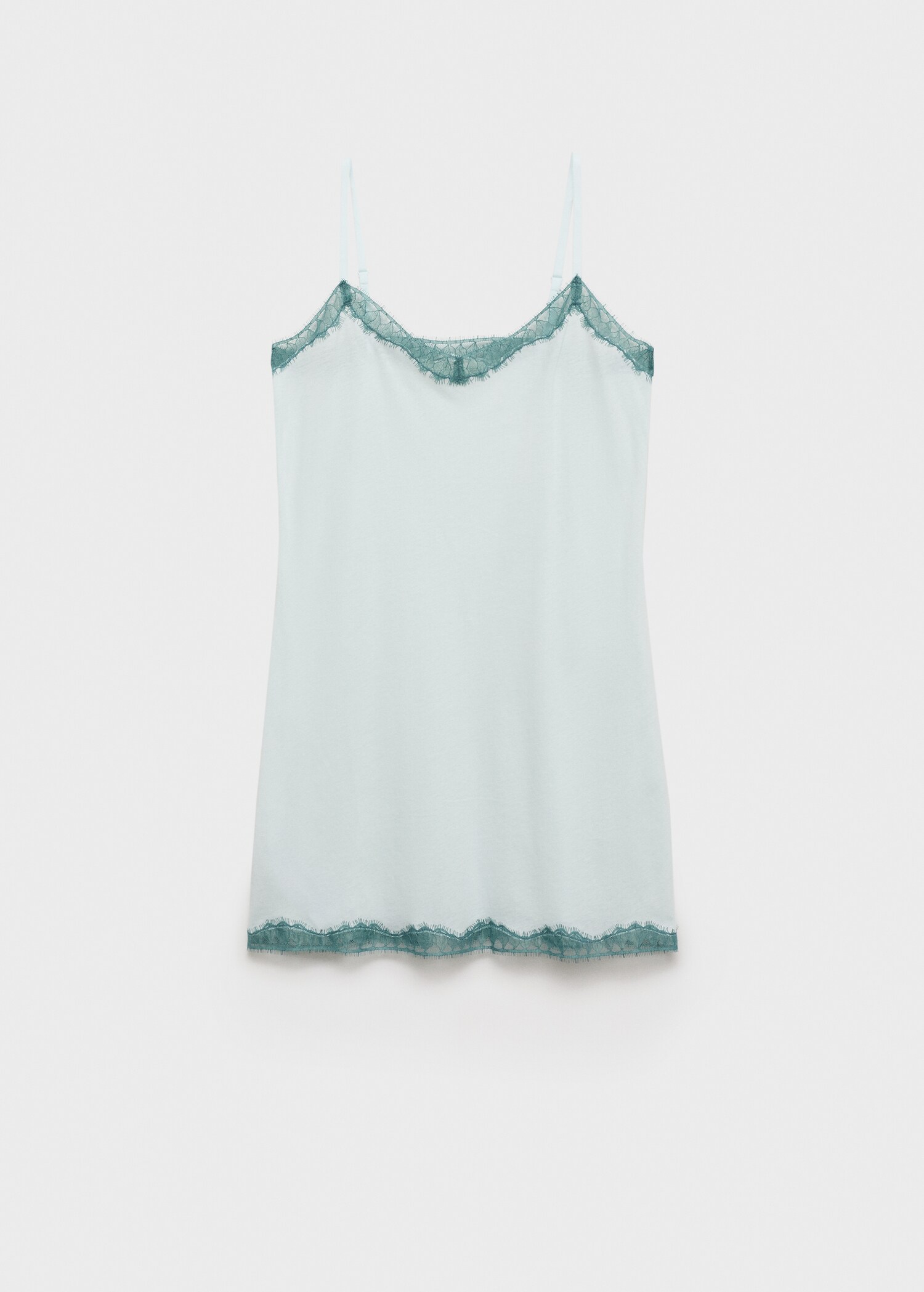 Lace-trimmed nightgown - Article without model