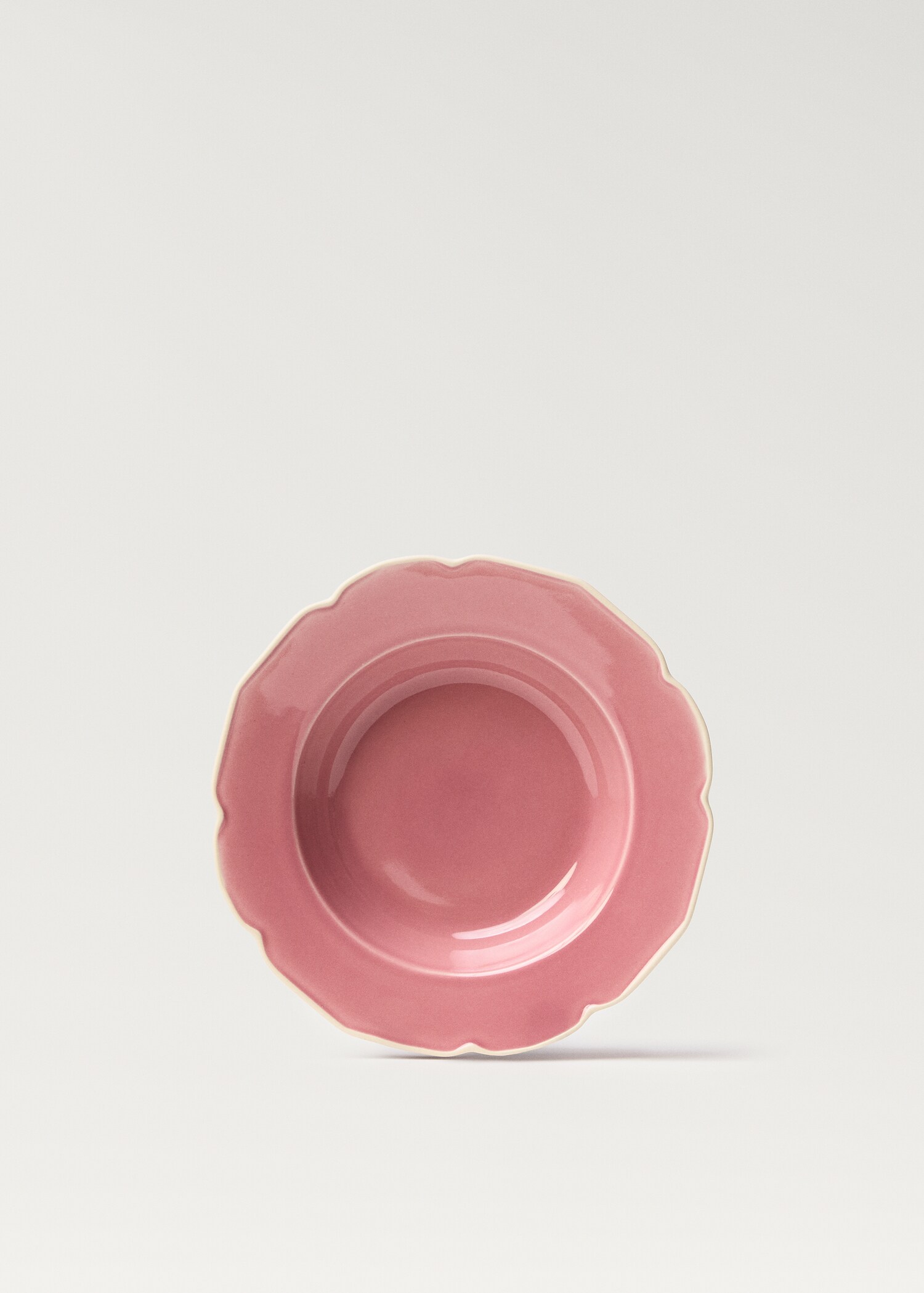 Assiette creuse grès vagues - Article sans modèle