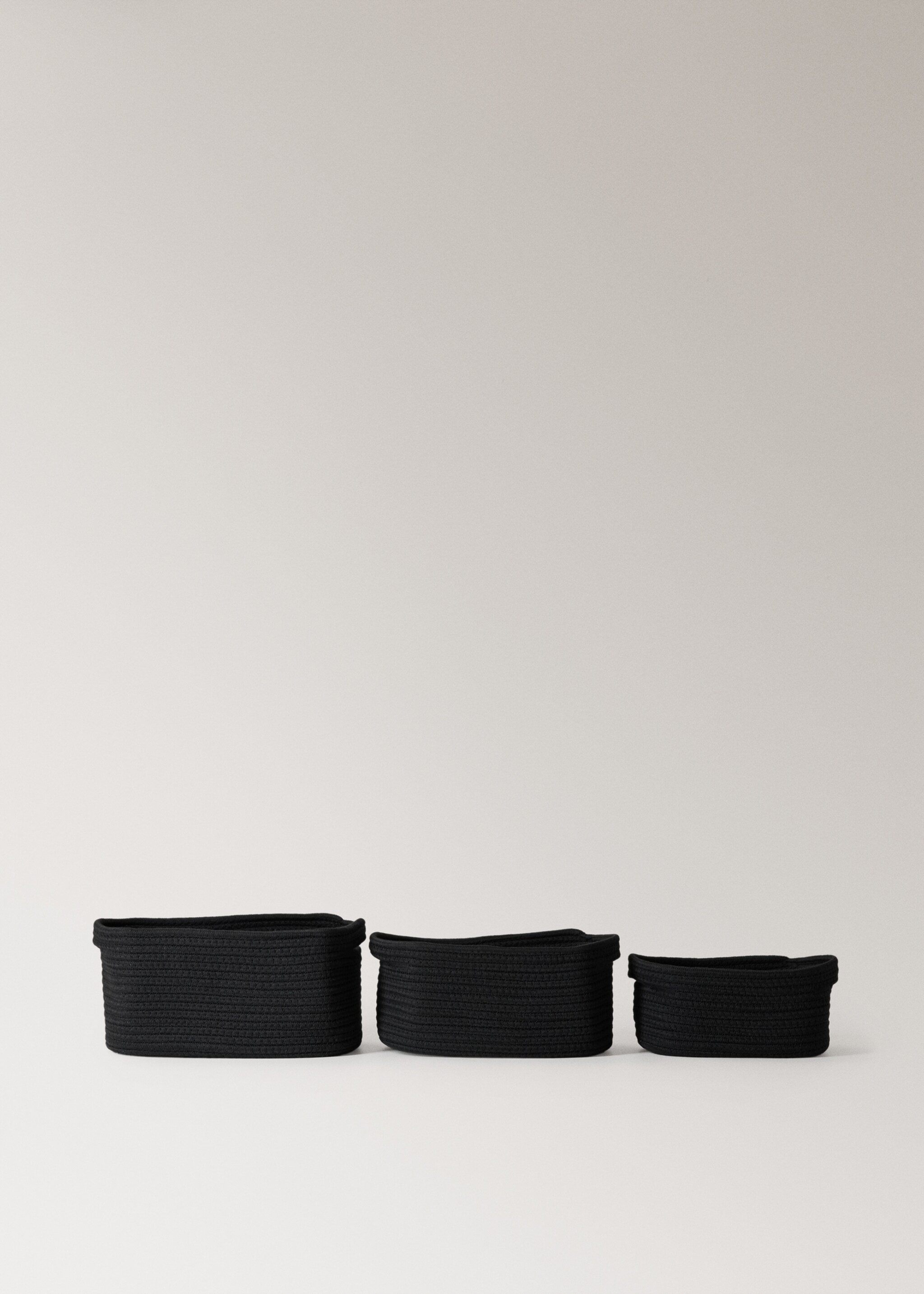 Large rectangular cotton basket - Details of the article 4