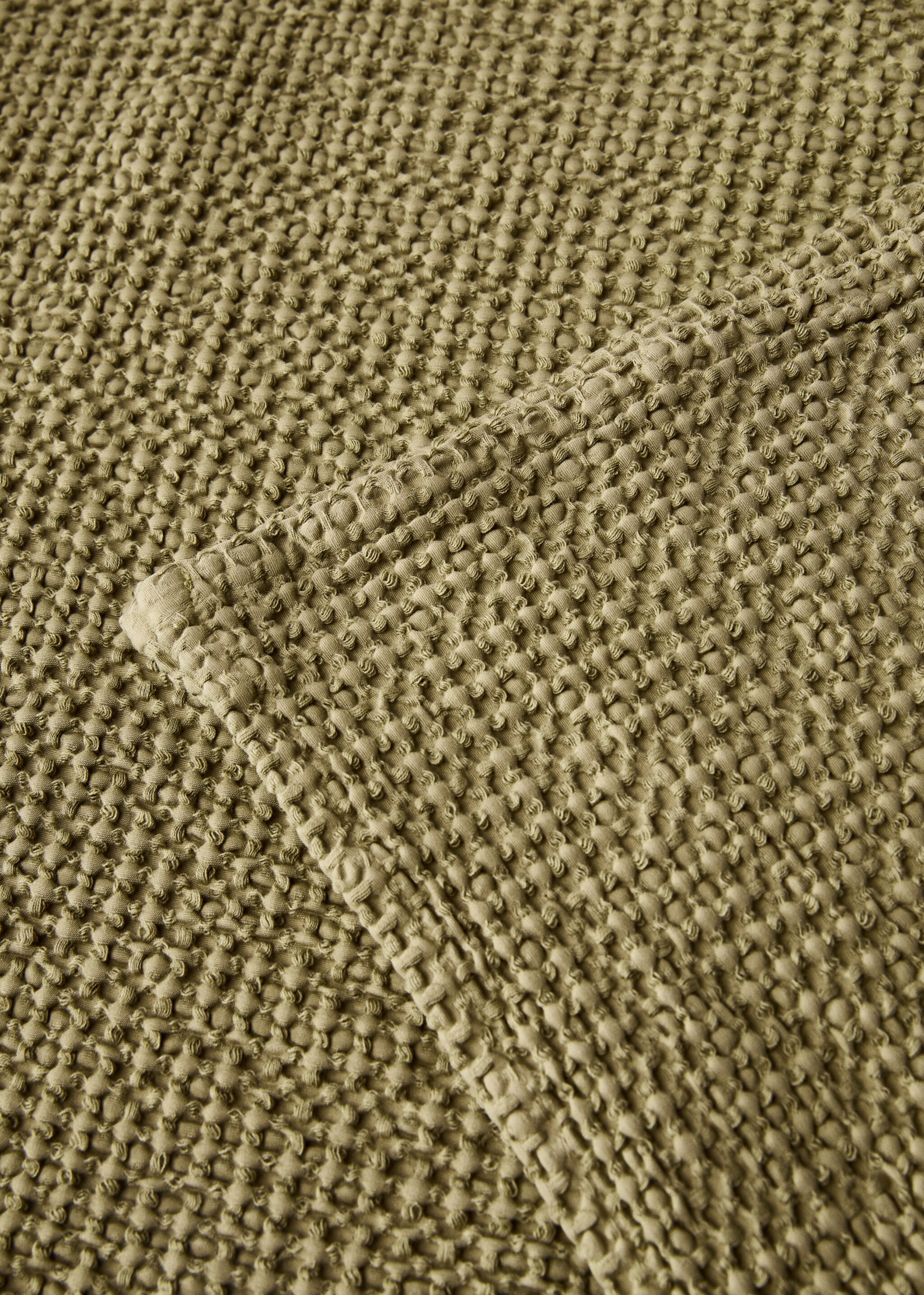 Cotton waffle garment-dyed bedspread for 180/200 cm bed - Details of the article 2
